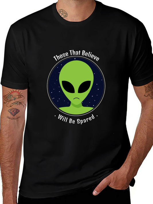 Believe Alien Black T-Shirt - Will Be Spared