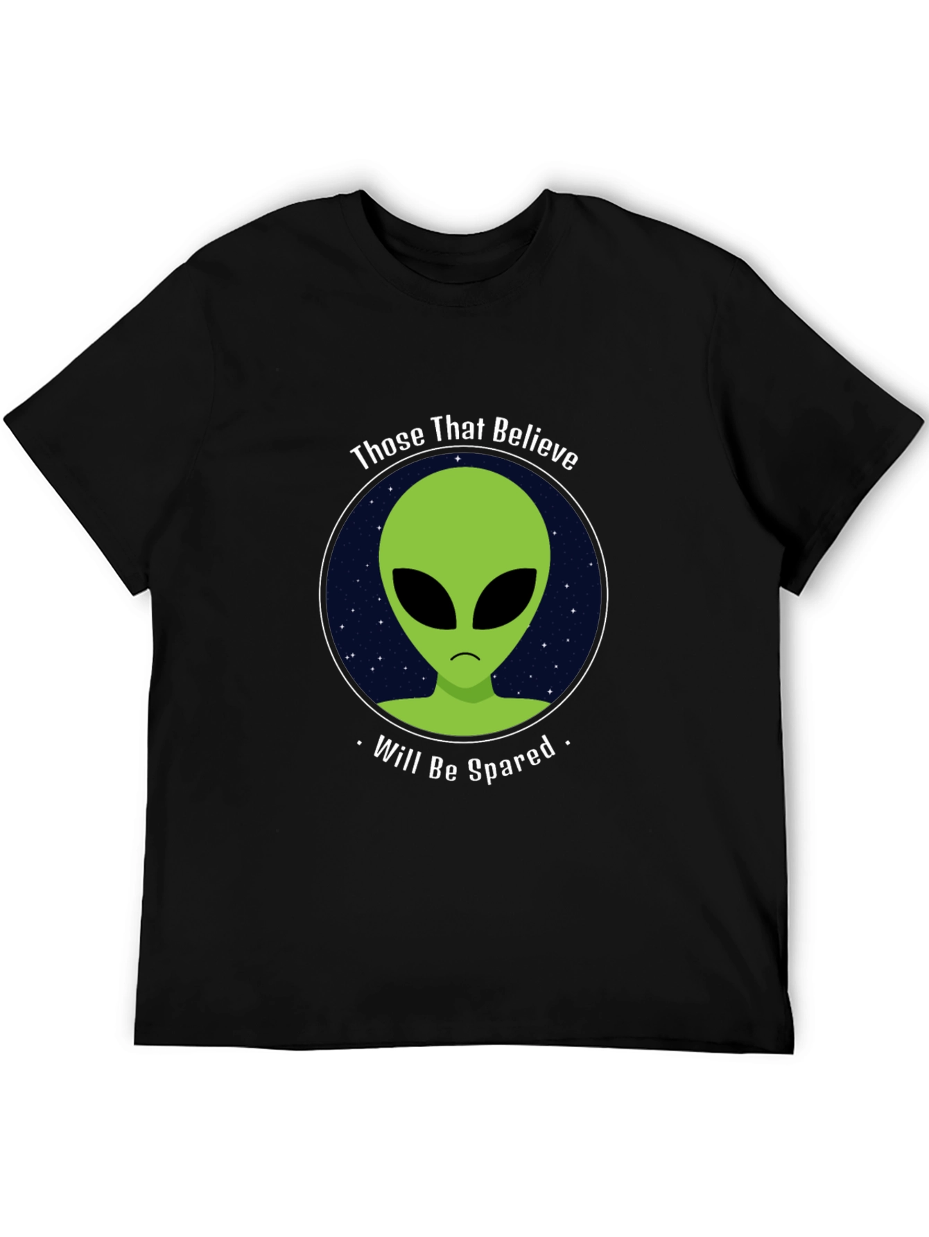 Believe Alien Black T-Shirt - Will Be Spared