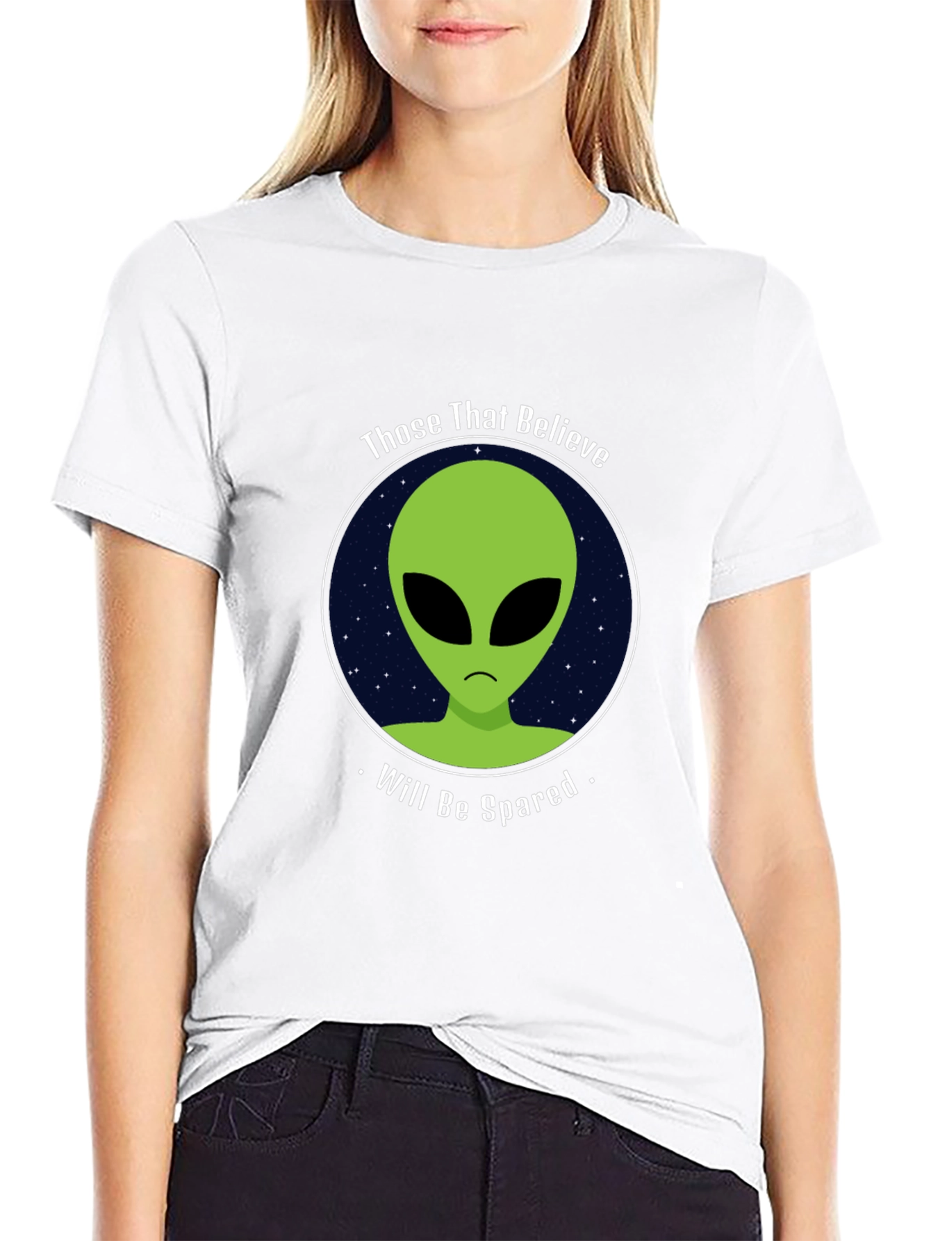 Believe Alien Black T-Shirt - Will Be Spared