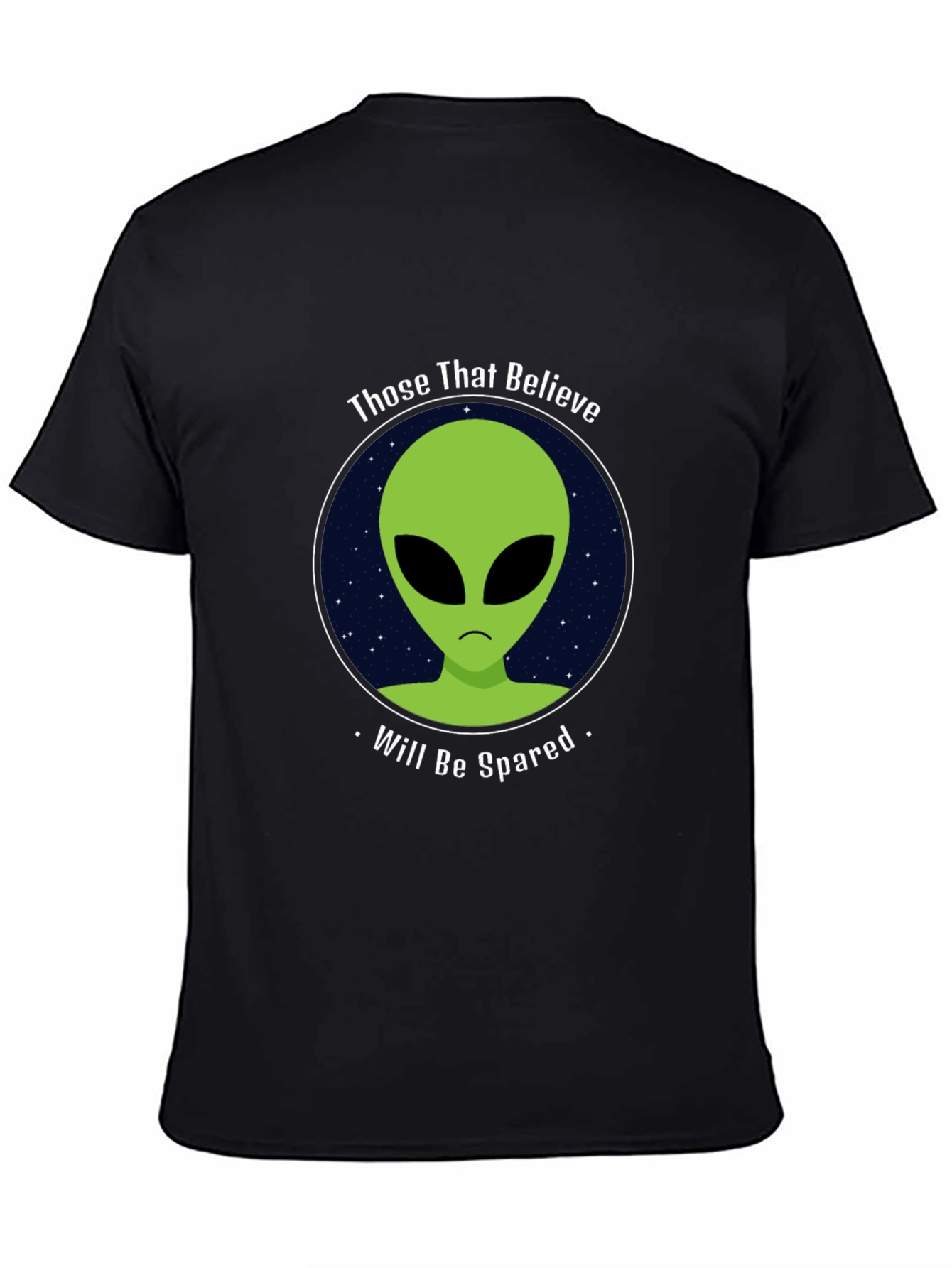 Believe Alien Black T-Shirt - Will Be Spared