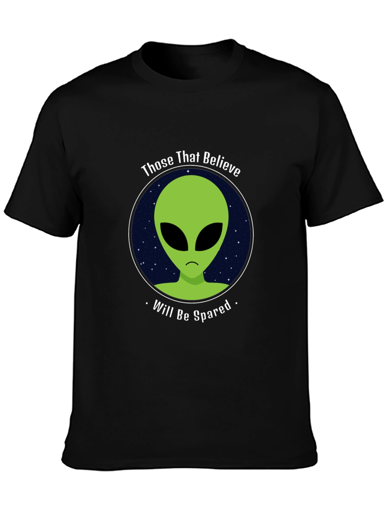 Believe Alien Black T-Shirt - Will Be Spared