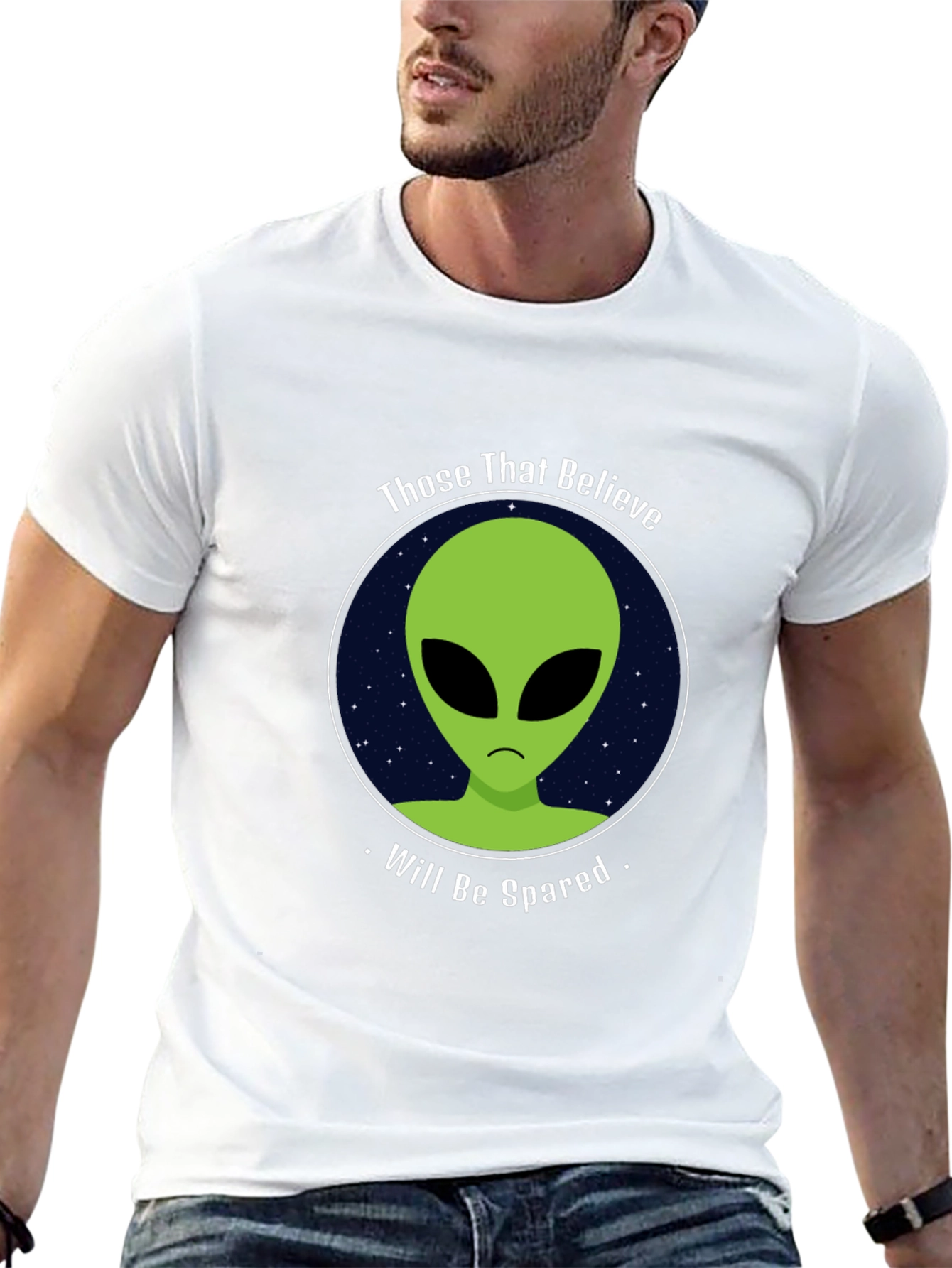 Believe Alien Black T-Shirt - Will Be Spared