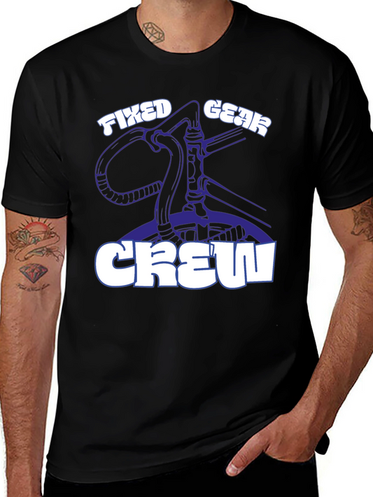 Fixed Gear Crew Graphic T-Shirt