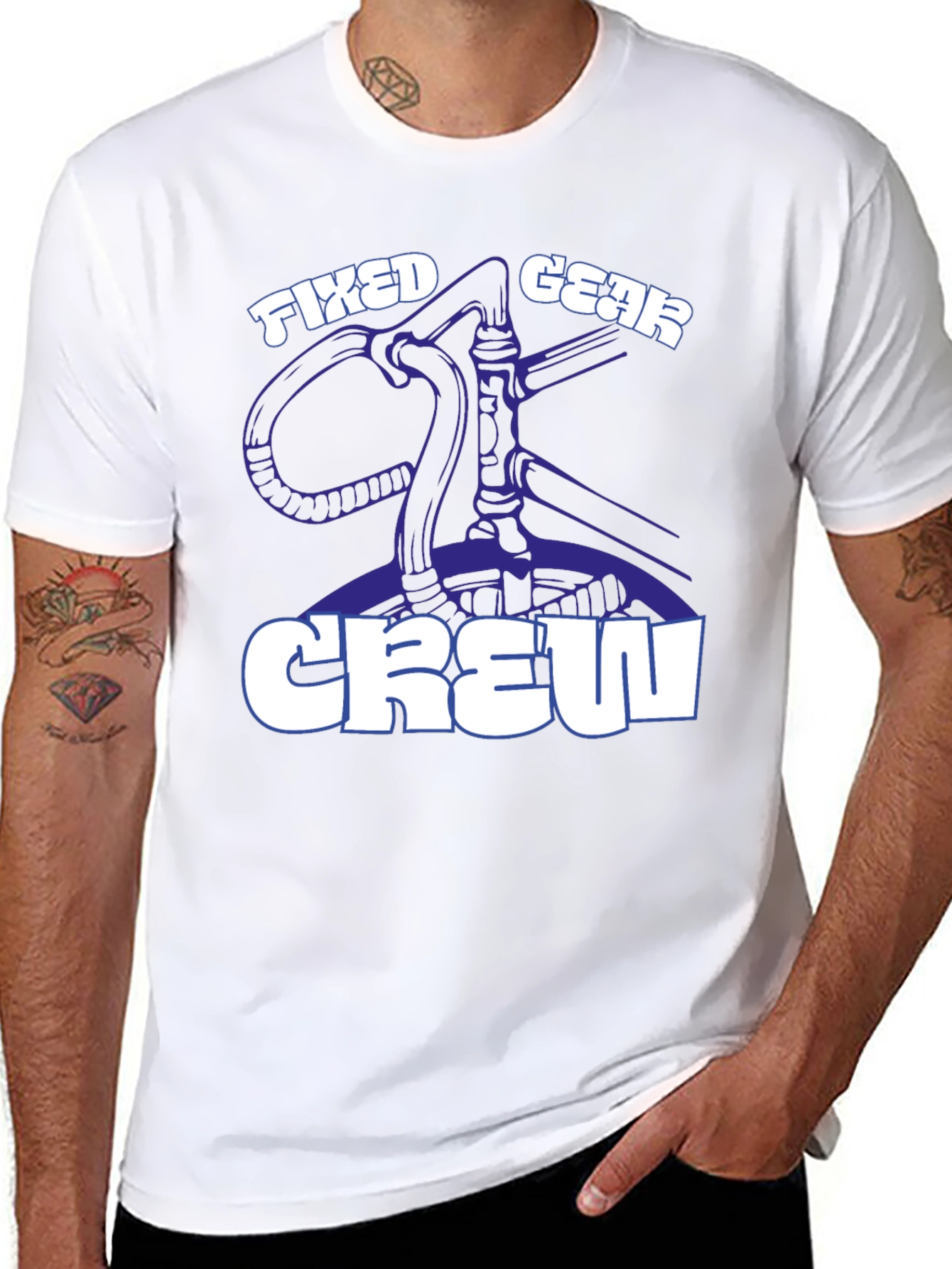 Fixed Gear Crew Graphic T-Shirt