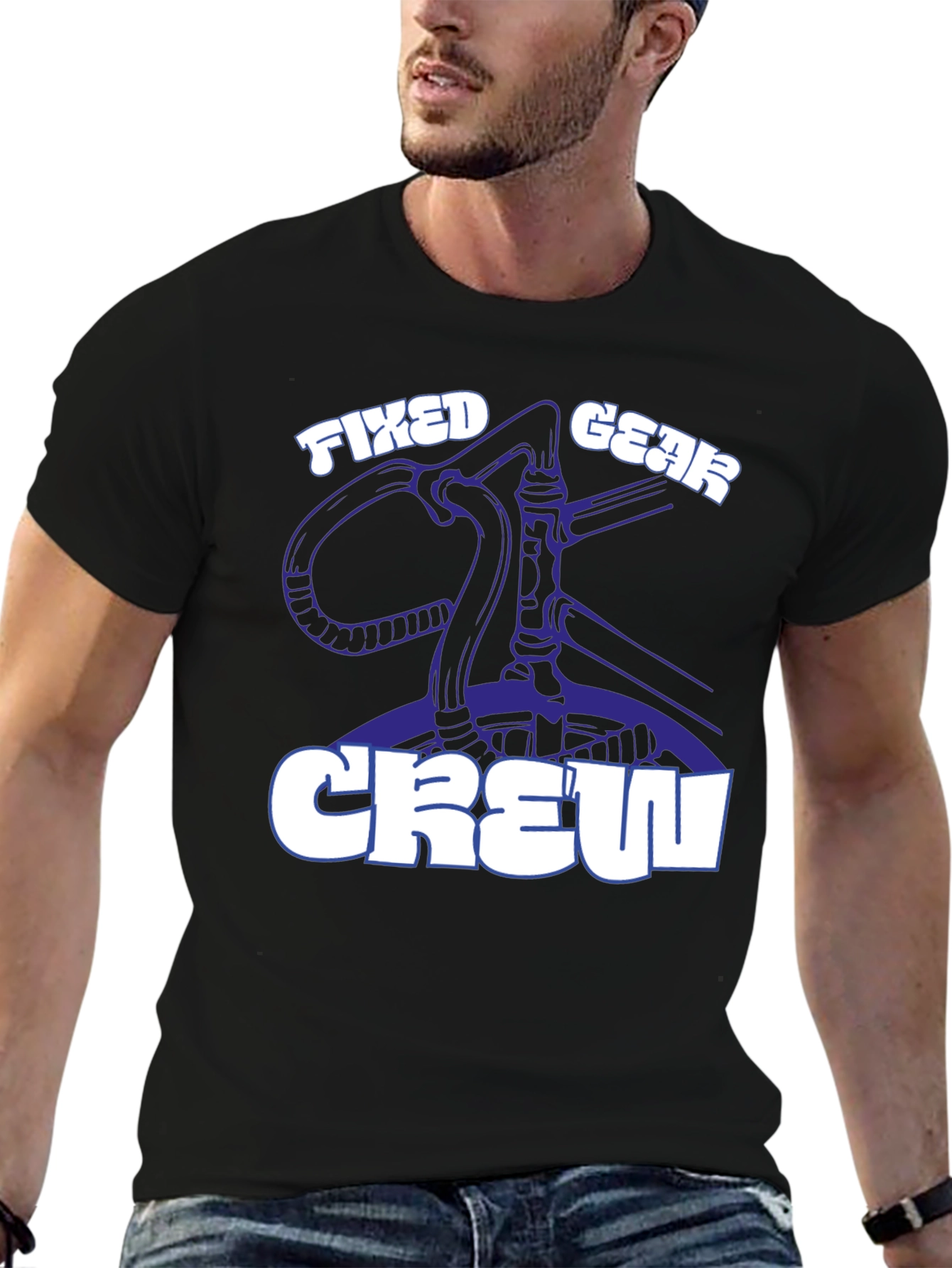 Fixed Gear Crew Graphic T-Shirt