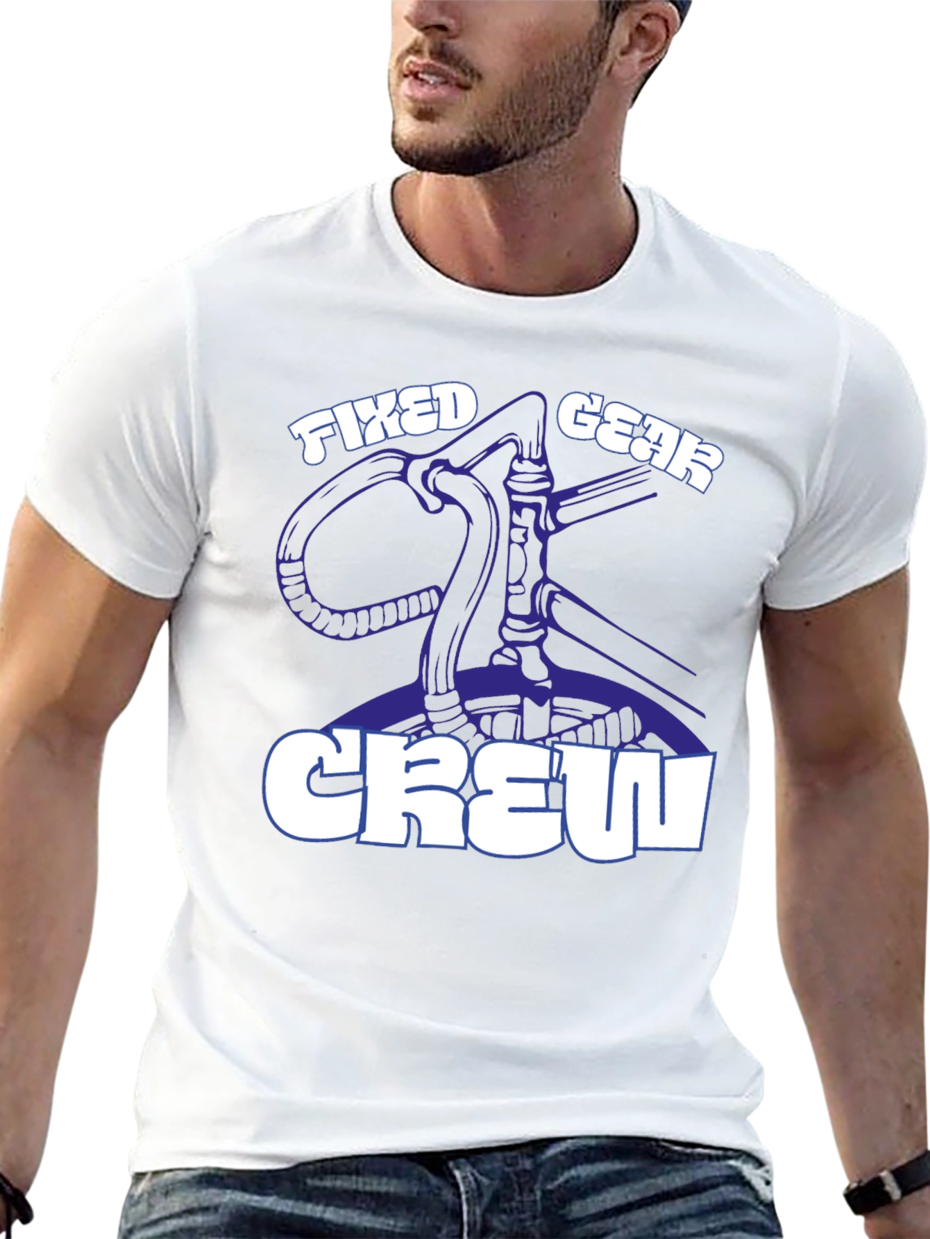 Fixed Gear Crew Graphic T-Shirt