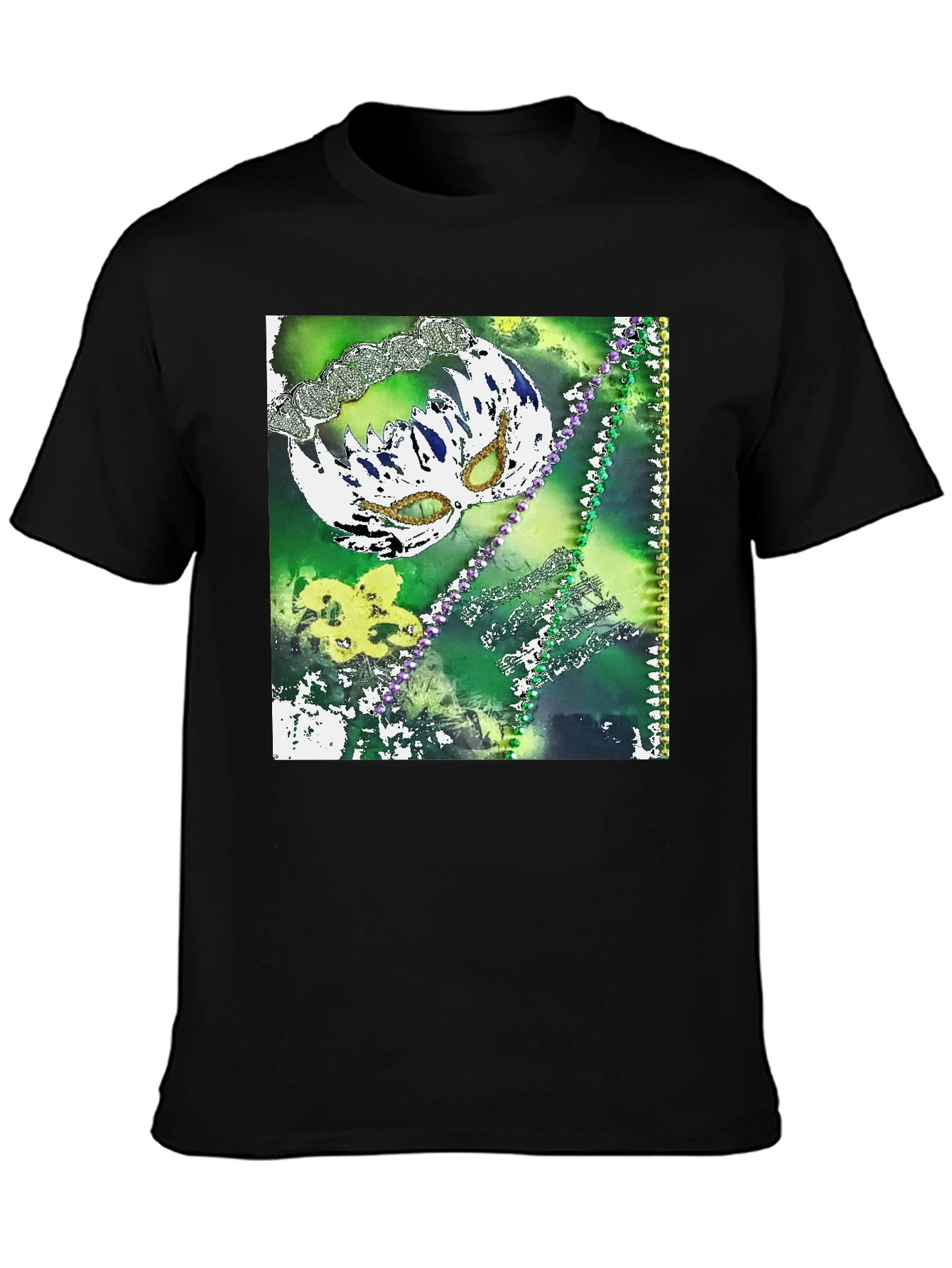 Mardi Gras Mask T-Shirt - Festive & Fun!