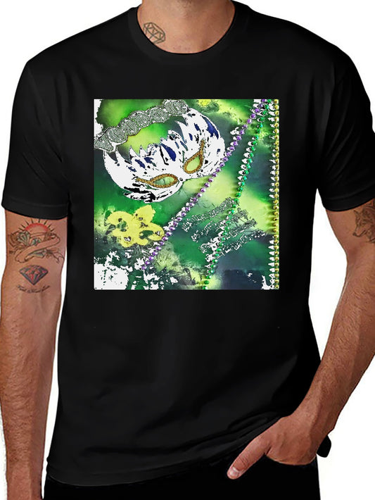 Mardi Gras Mask T-Shirt - Festive & Fun!