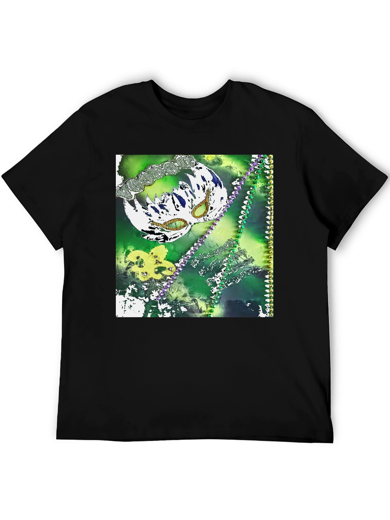 Mardi Gras Mask T-Shirt - Festive & Fun!