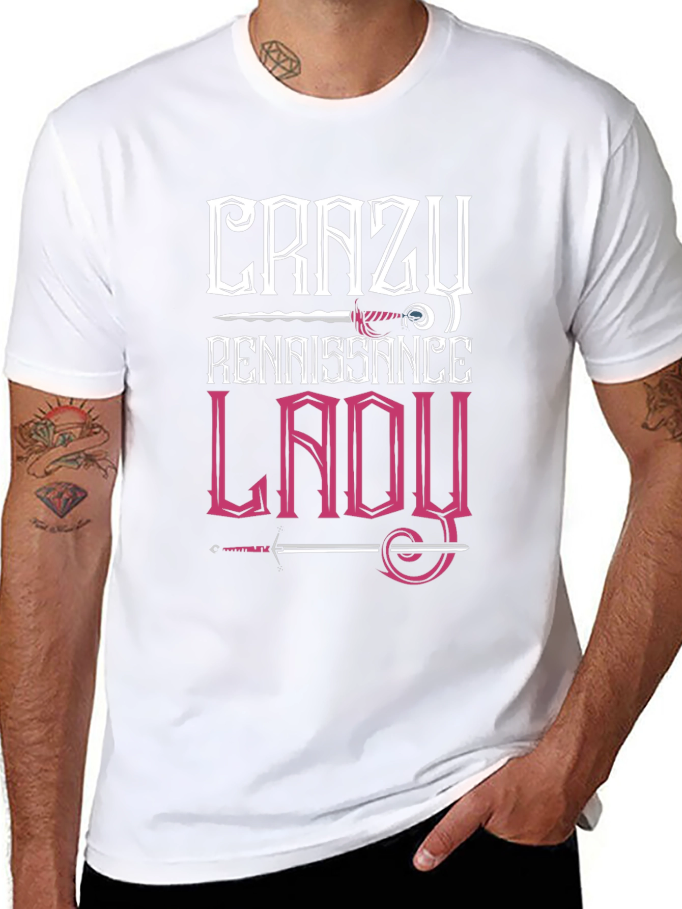 Crazy Renaissance Lady Graphic T-Shirt