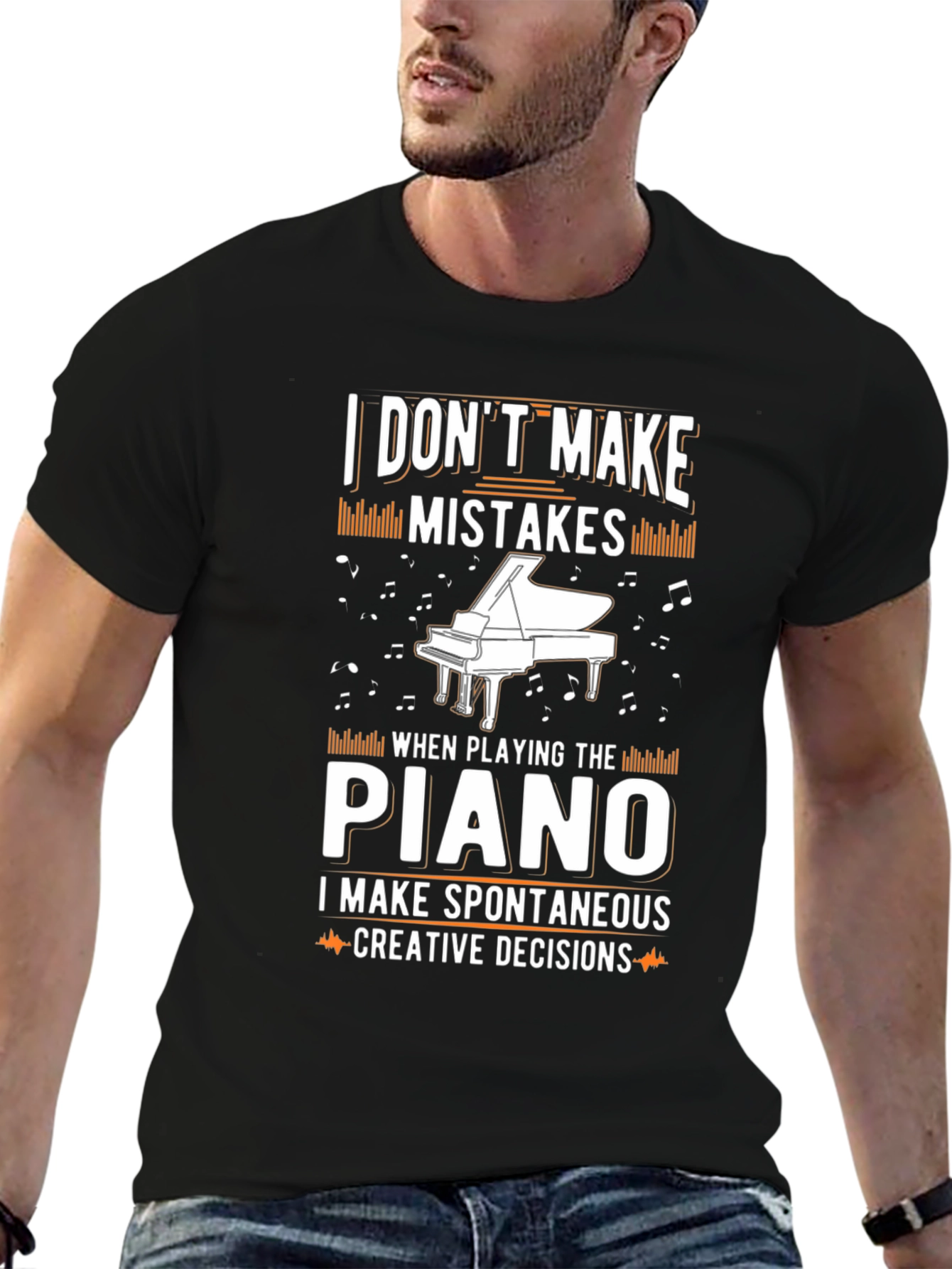 Piano Player T-Shirt - I Dont Make Mistakes