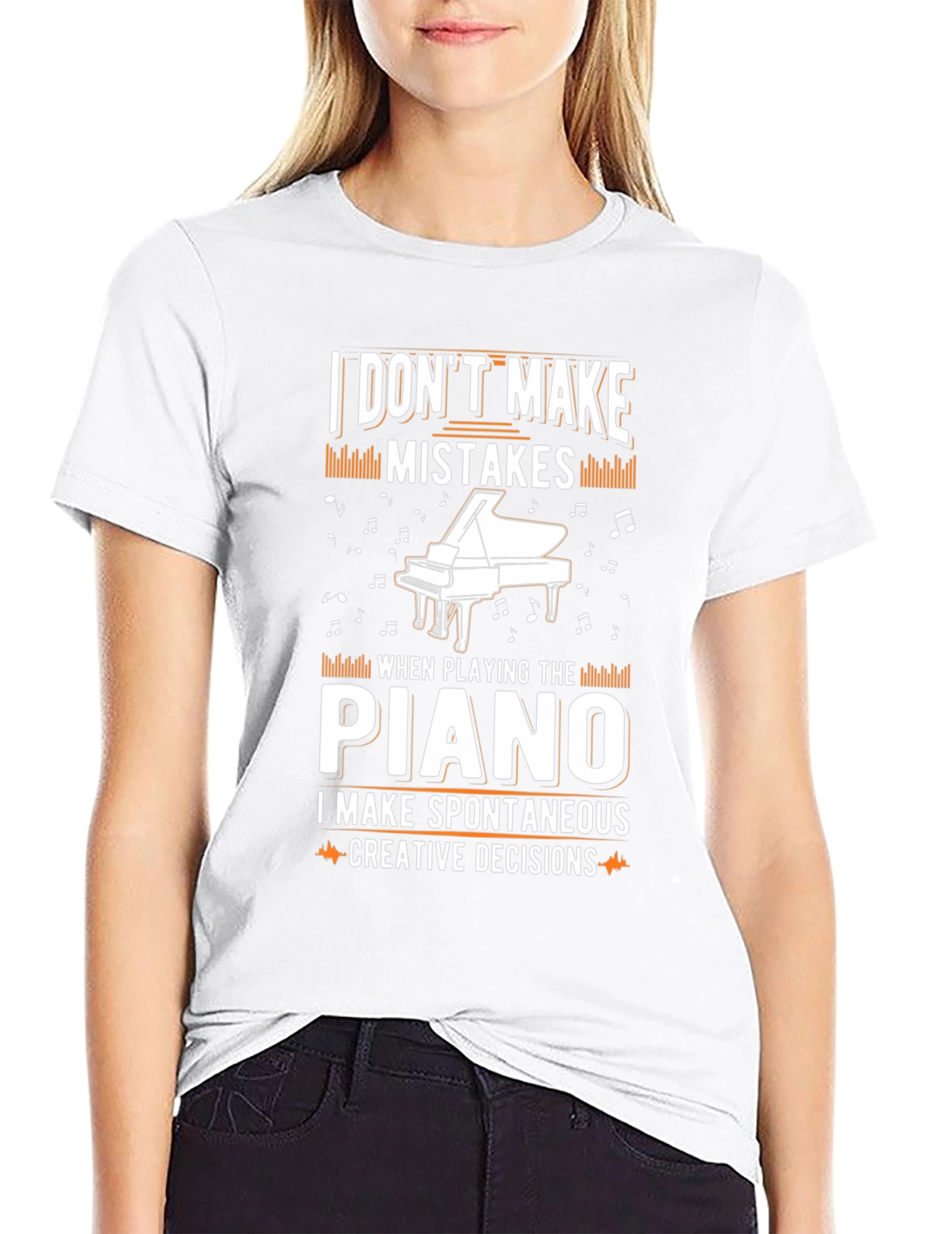 Piano Player T-Shirt - I Dont Make Mistakes