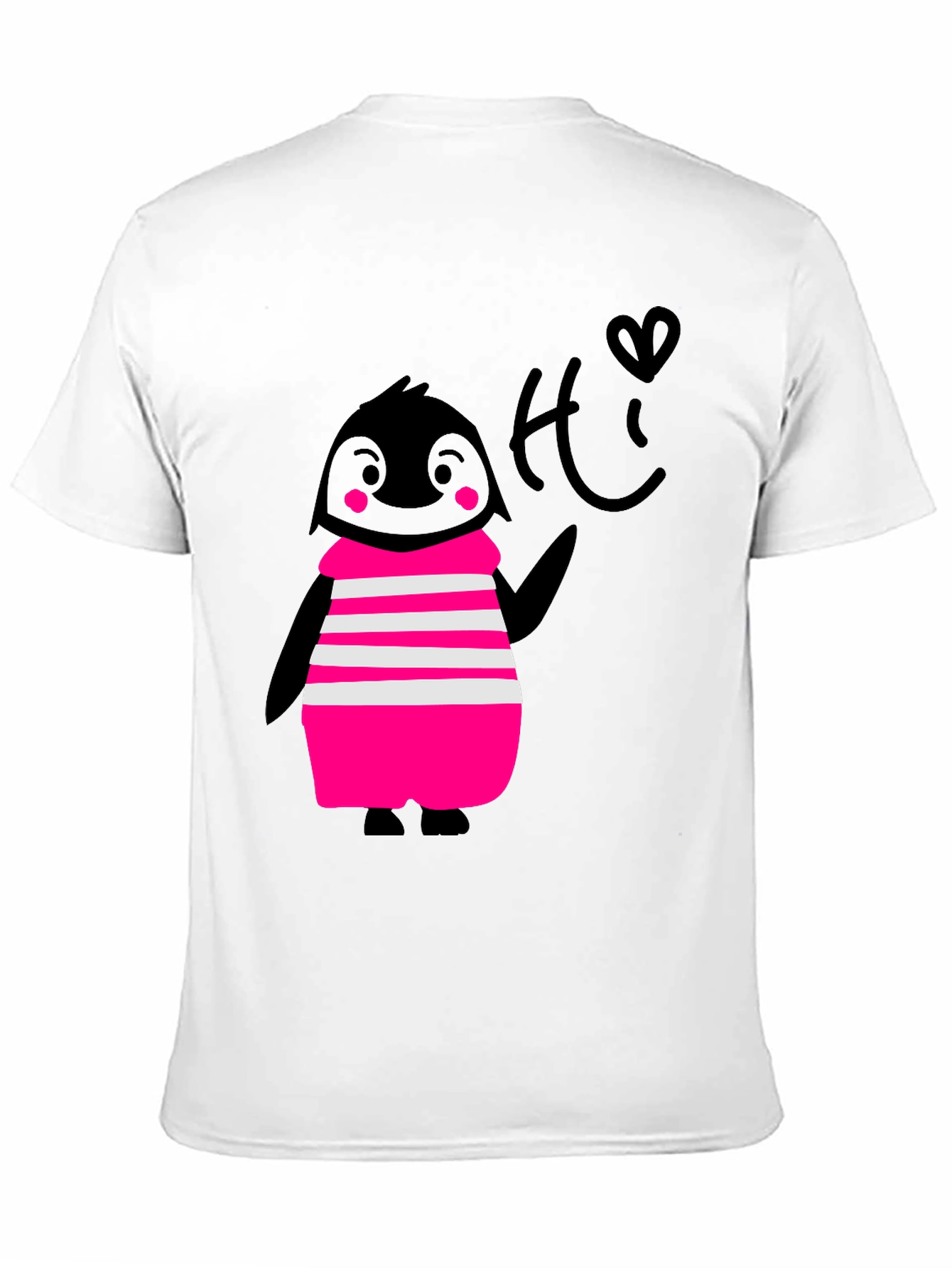 Penguin Tee - Cute Black Graphic T-Shirt
