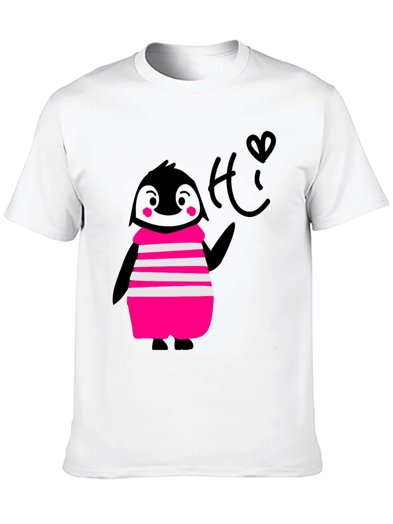 Penguin Tee - Cute Black Graphic T-Shirt