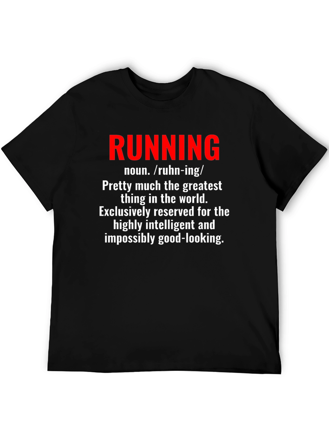 Running Definition Black Graphic Tee