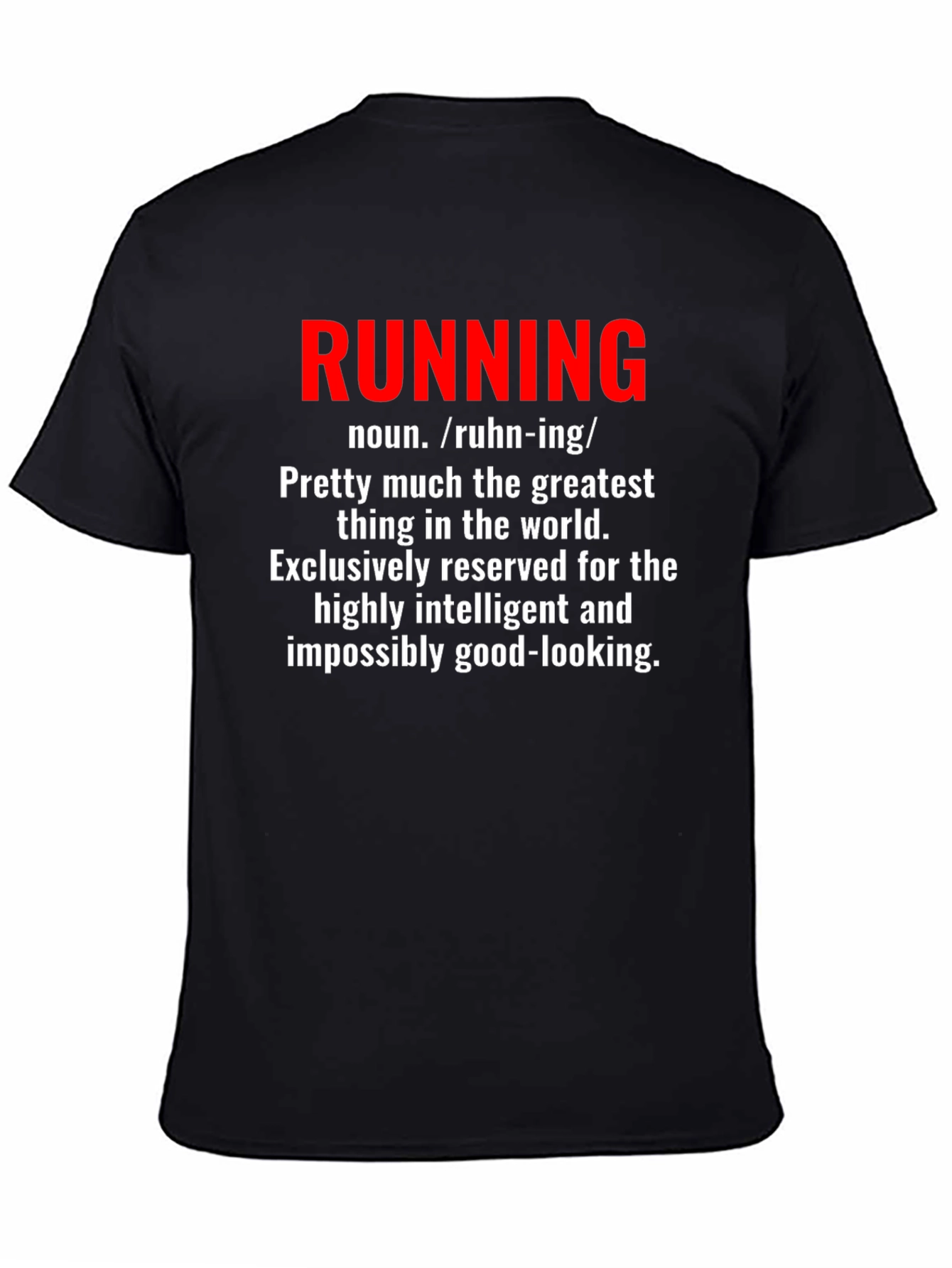Running Definition Black Graphic Tee