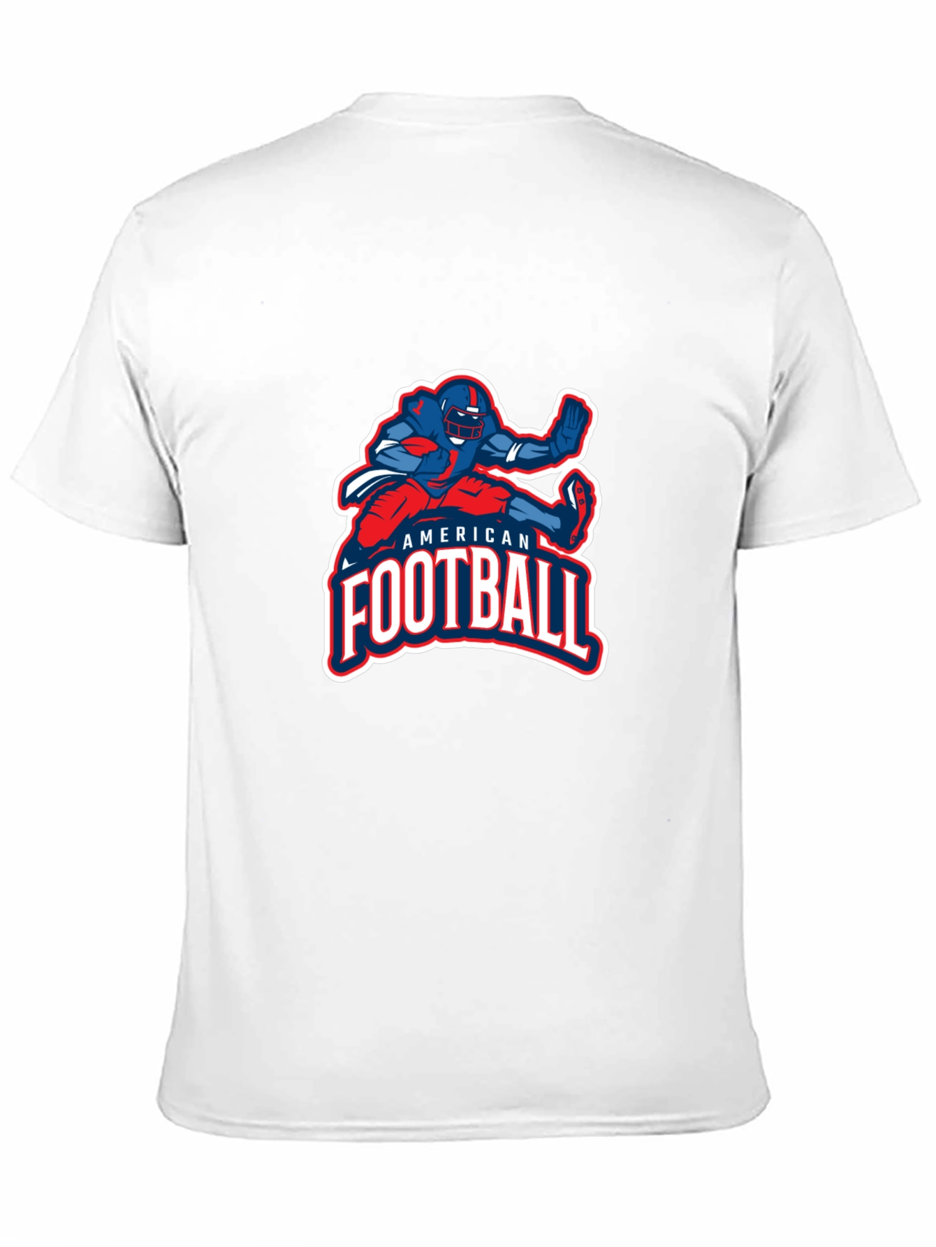 American Football Graphic Print Black T-Shirt