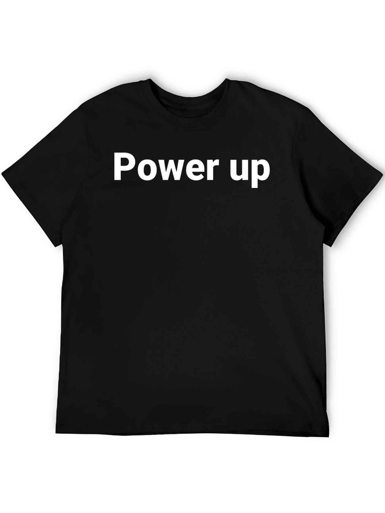 Power Up Black Graphic Tee