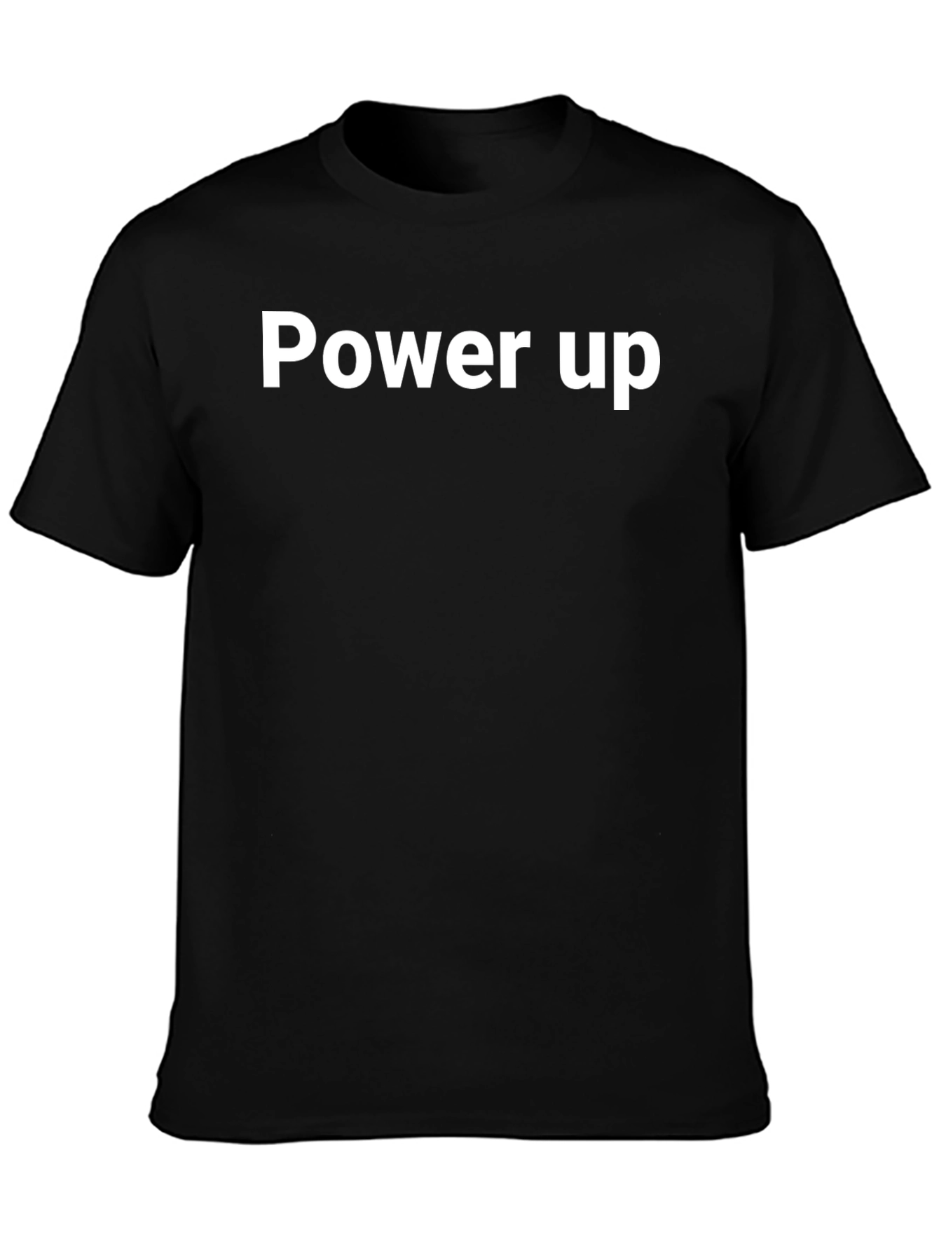 Power Up Black Graphic Tee