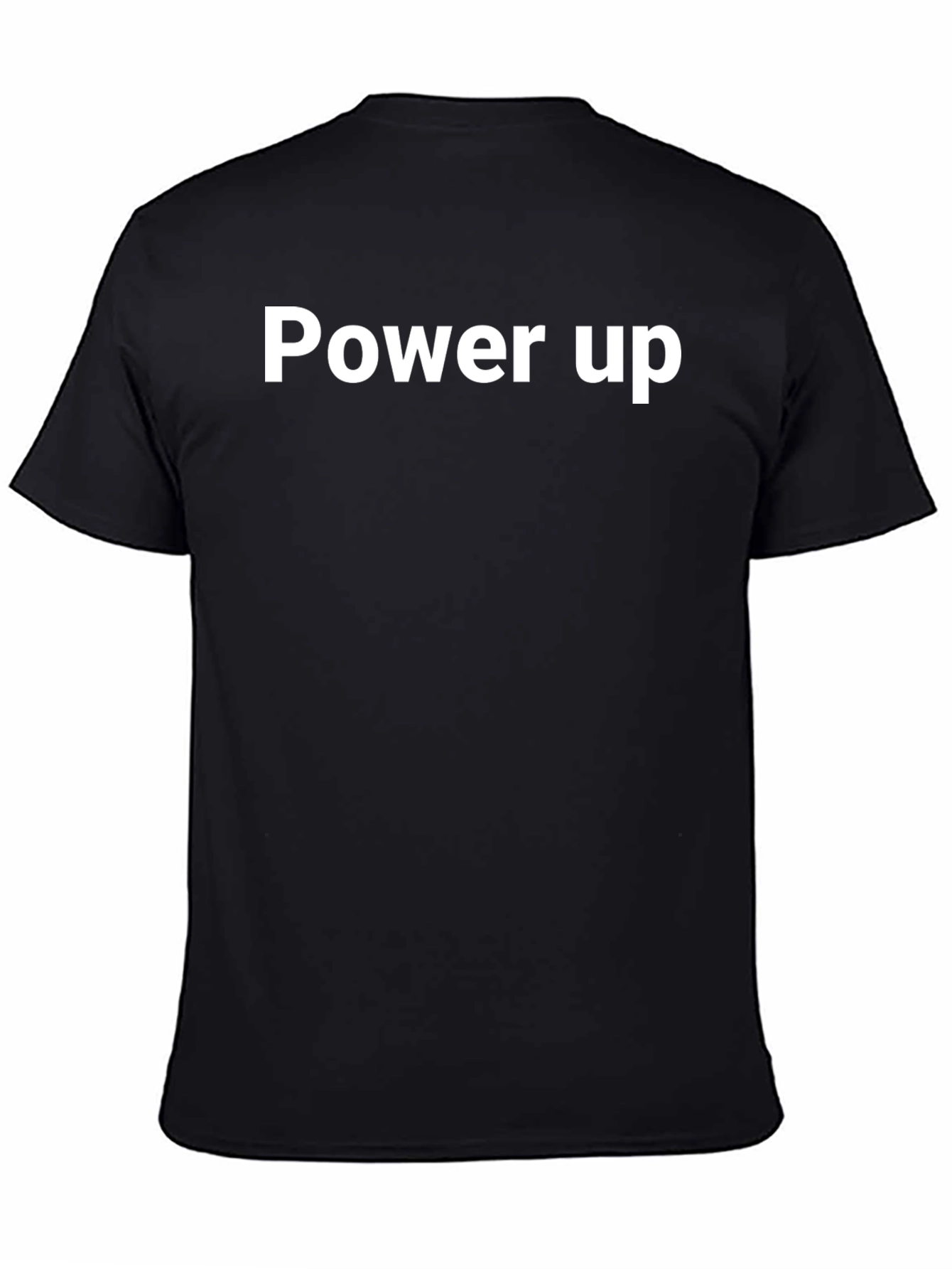 Power Up Black Graphic Tee