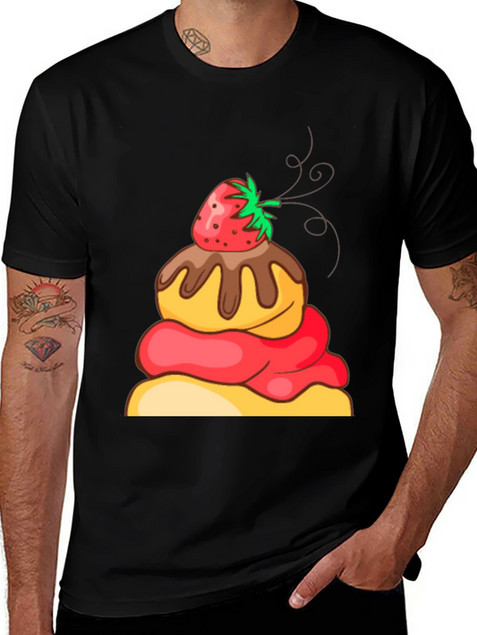 Dessert Graphic Black T-Shirt