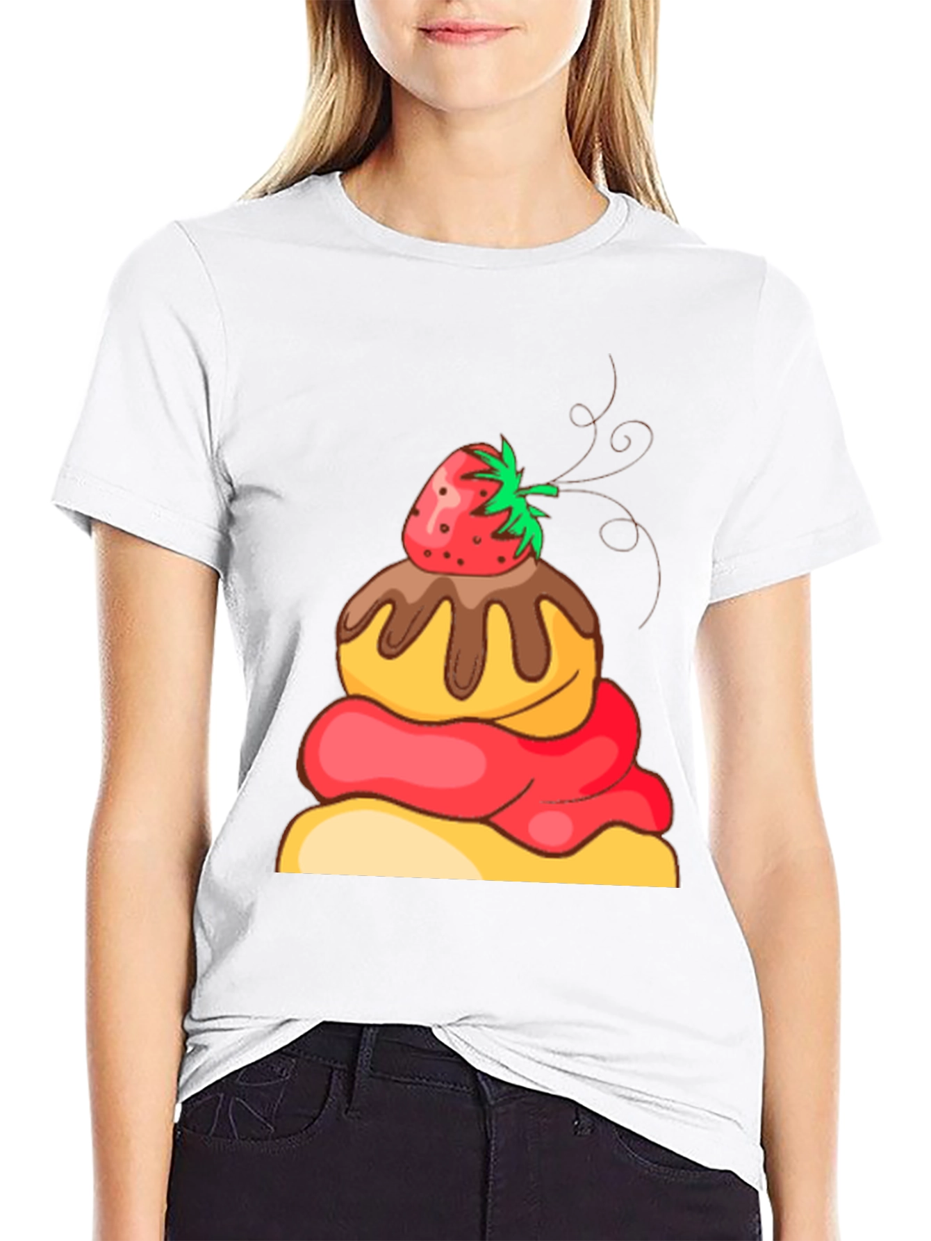 Dessert Graphic Black T-Shirt