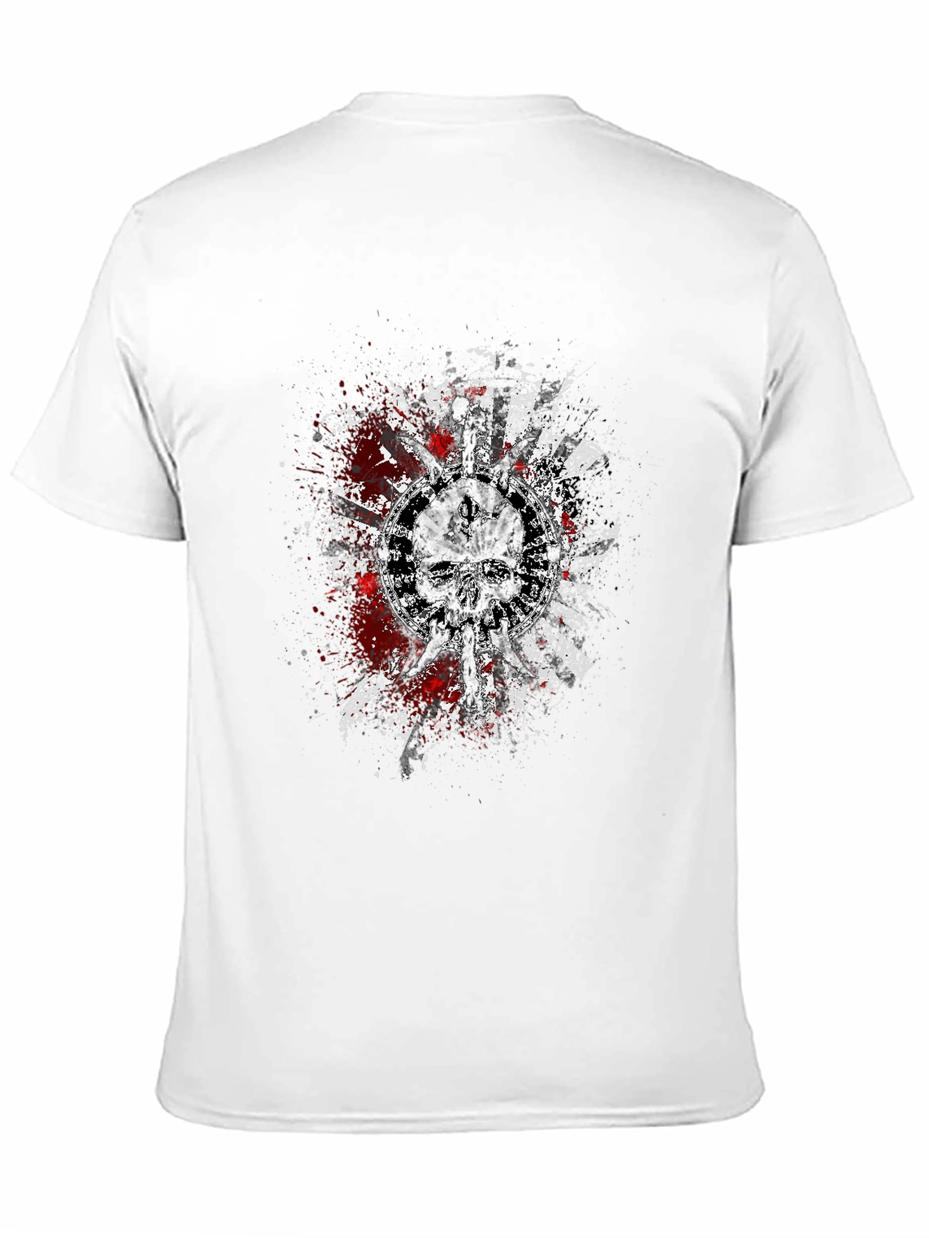 Skull Graphic Print Black T-Shirt