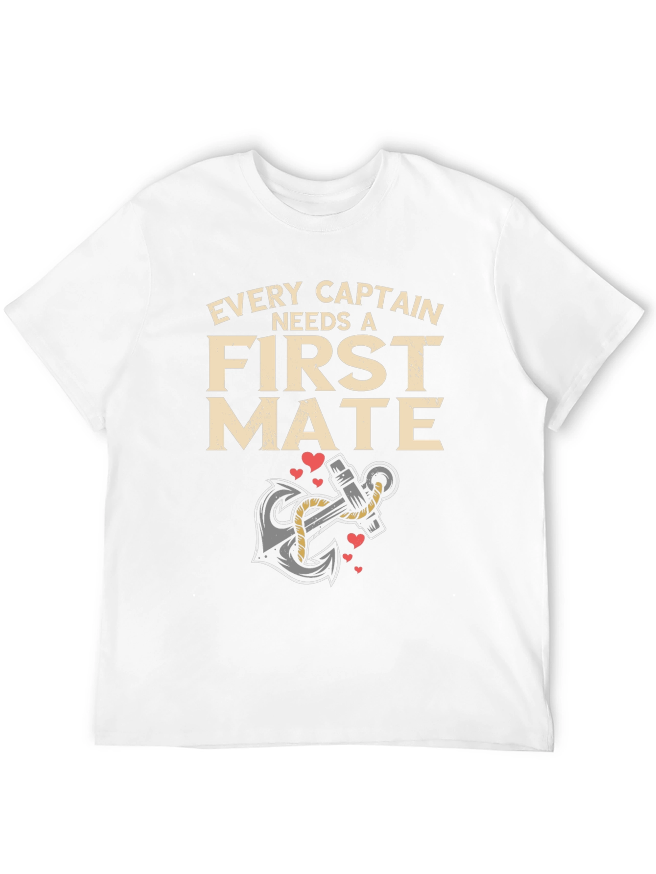 Every Captain Needs a First Mate Black T-Shirt