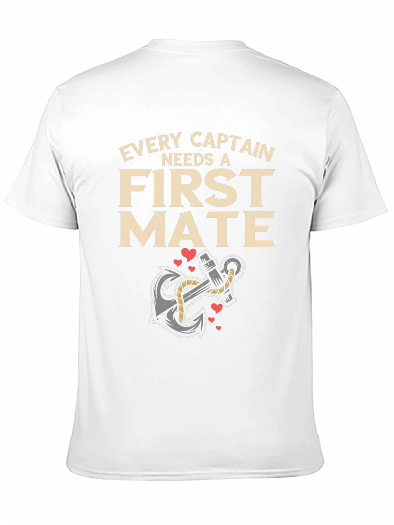 Every Captain Needs a First Mate Black T-Shirt