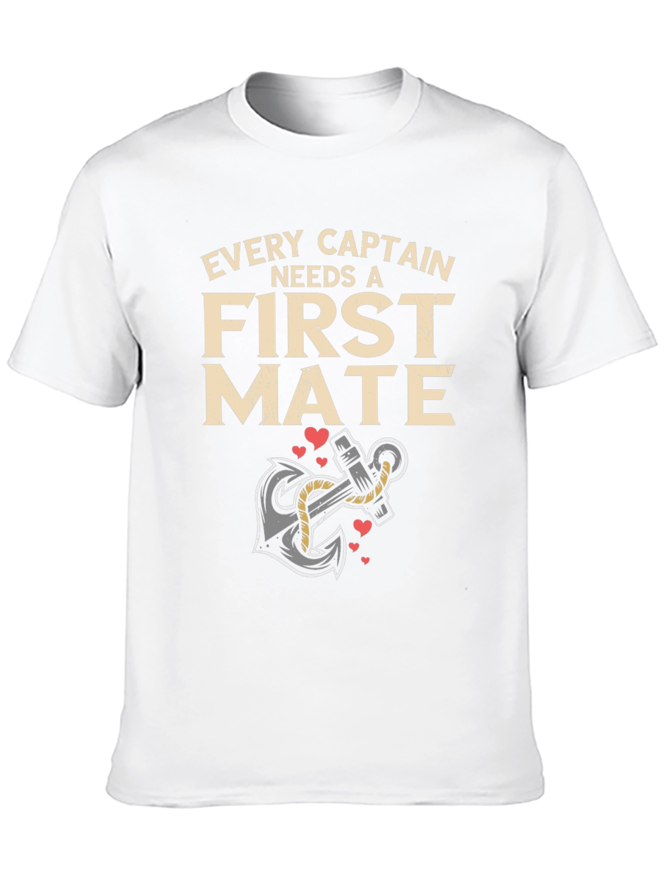 Every Captain Needs a First Mate Black T-Shirt