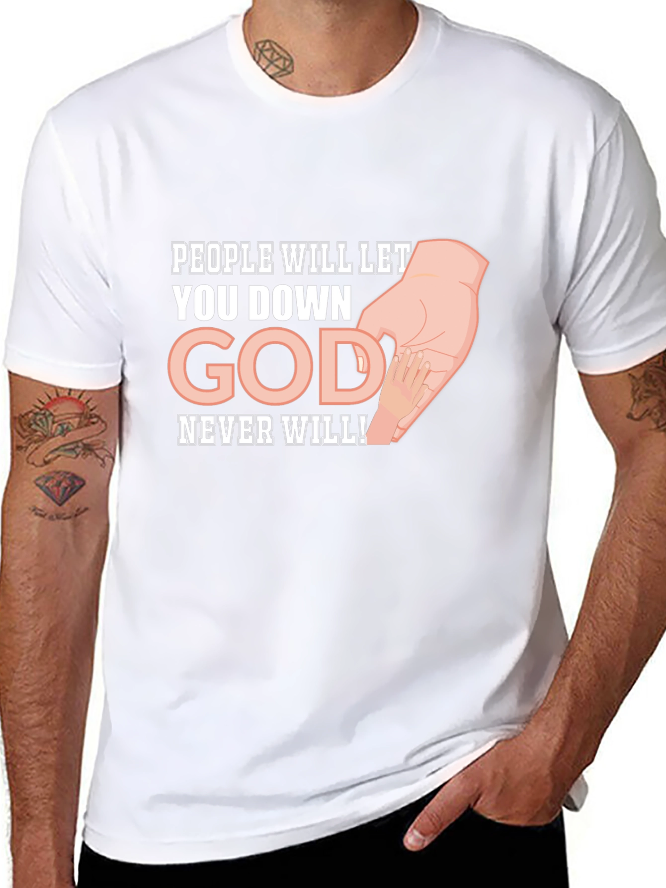 Faith-Based Graphic Tee: God Never Will!