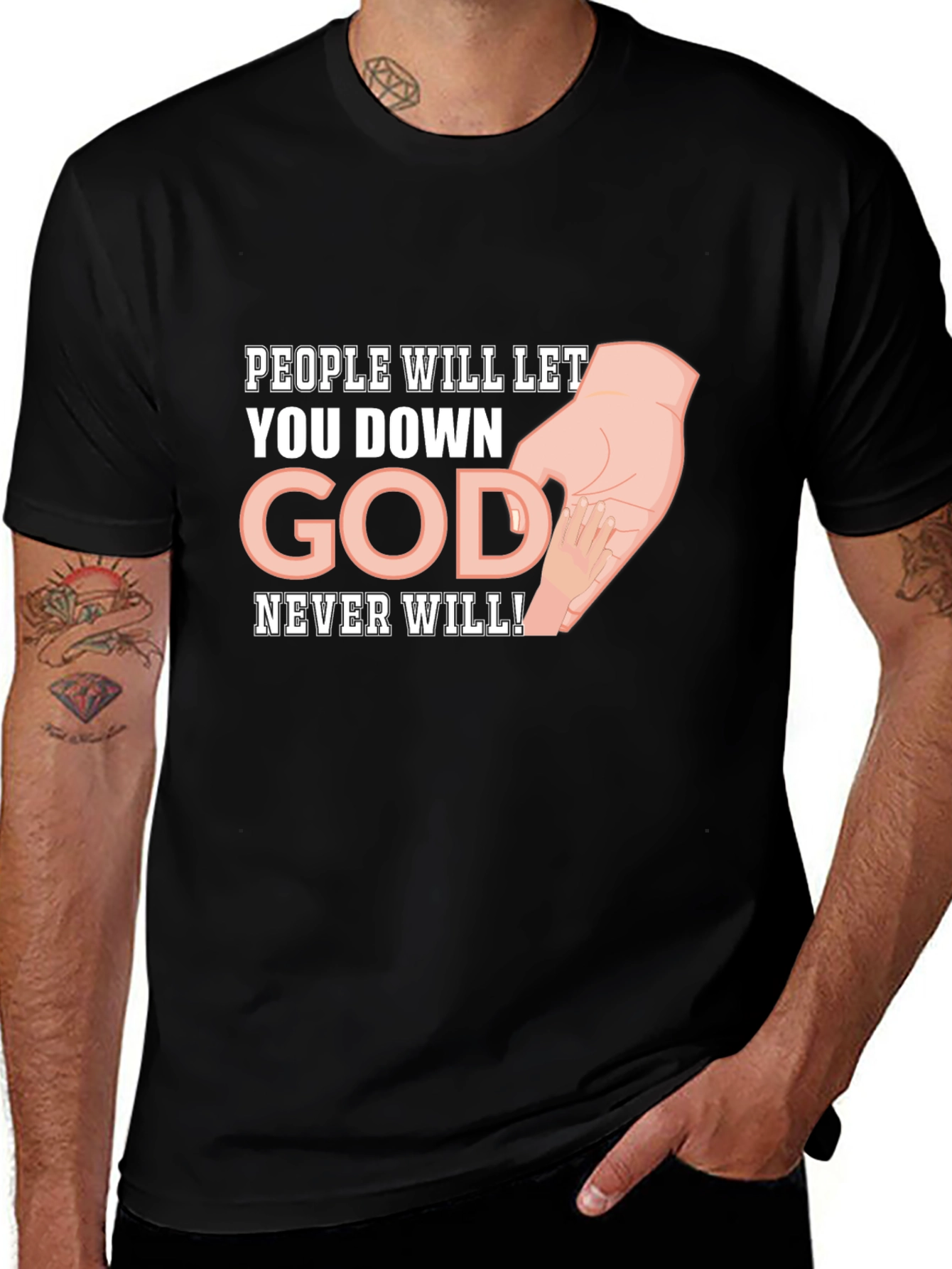 Faith-Based Graphic Tee: God Never Will!