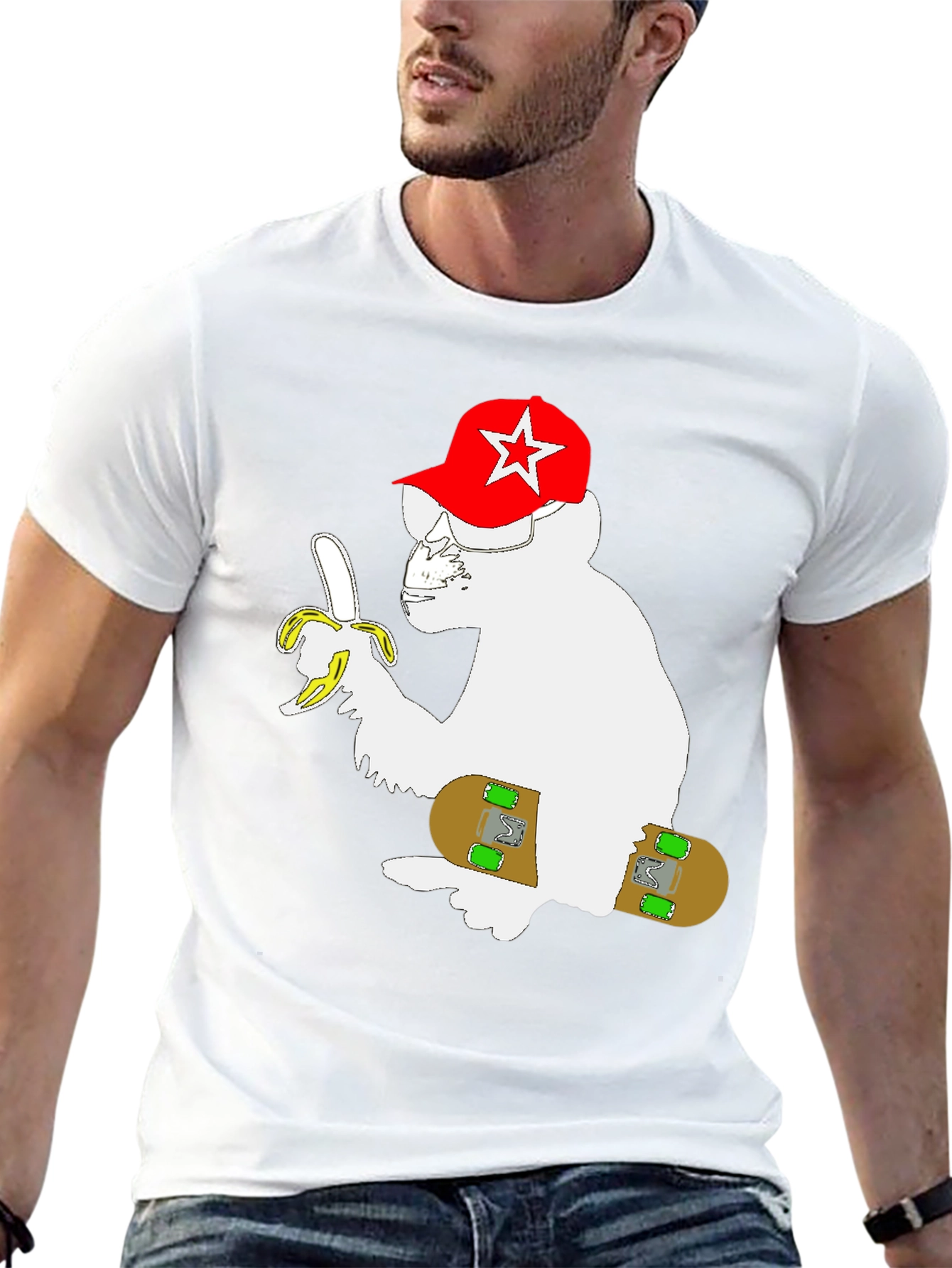 Monkey Skateboard T-Shirt