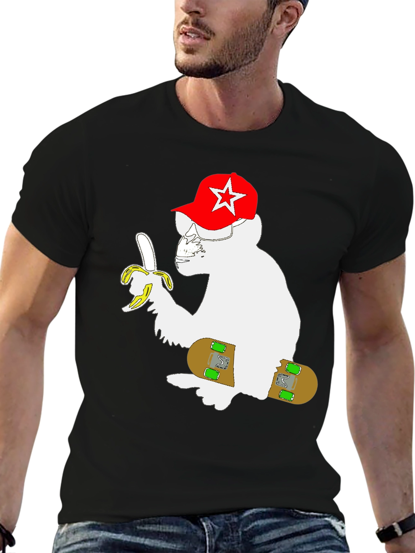 Monkey Skateboard T-Shirt