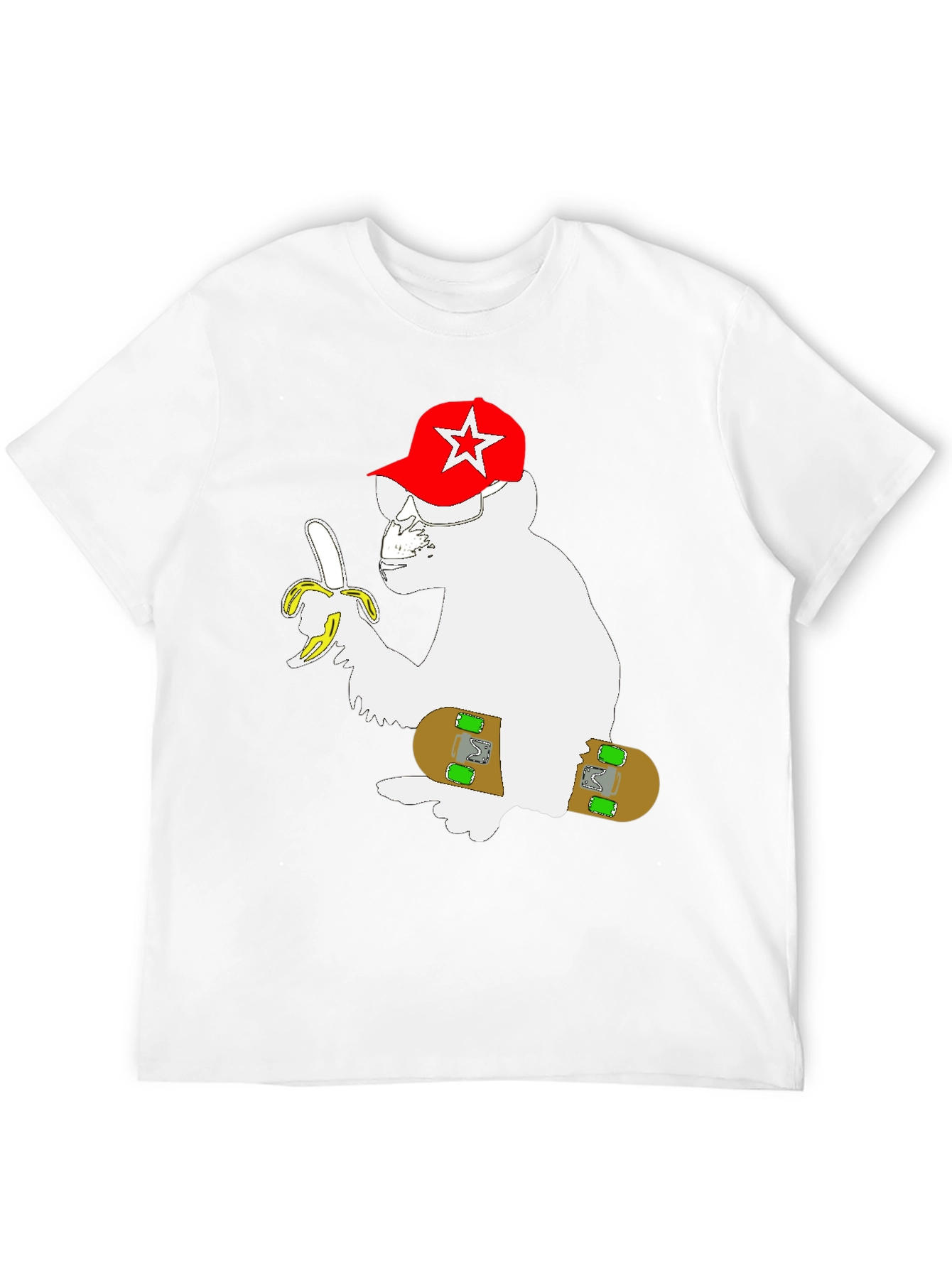 Monkey Skateboard T-Shirt