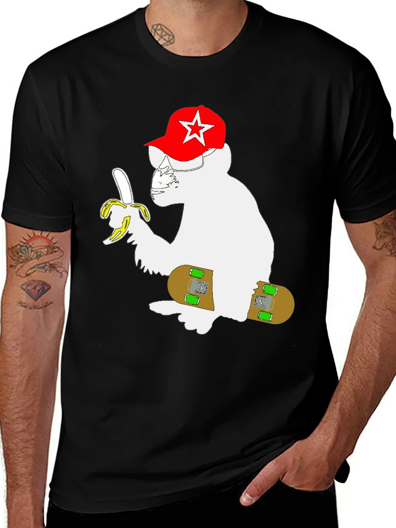 Monkey Skateboard T-Shirt