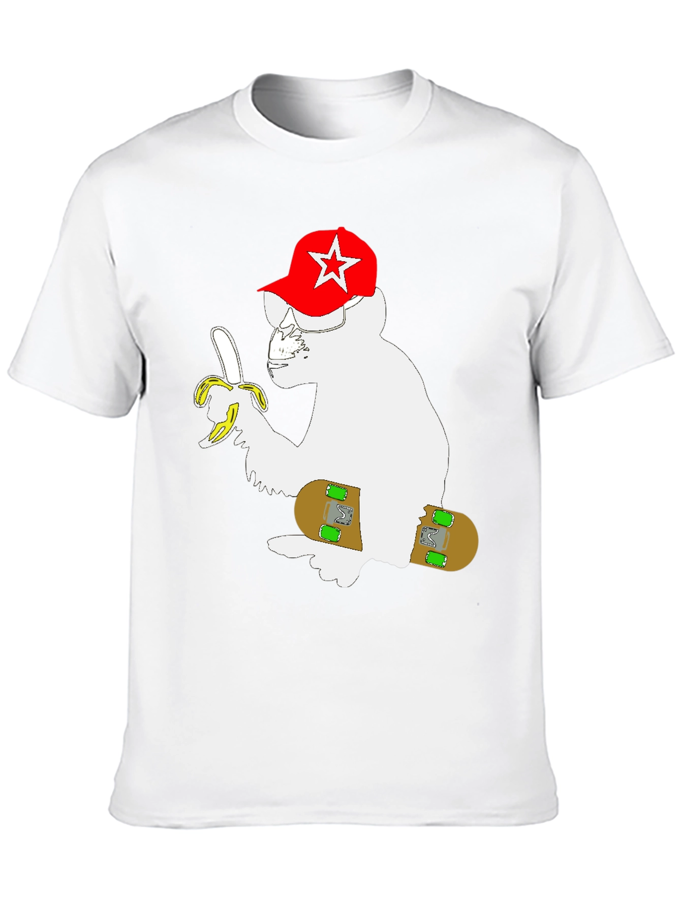 Monkey Skateboard T-Shirt