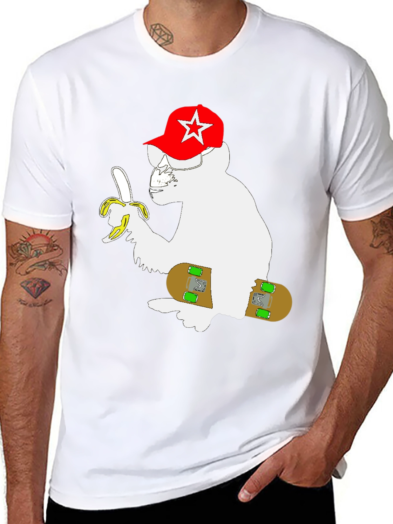 Monkey Skateboard T-Shirt