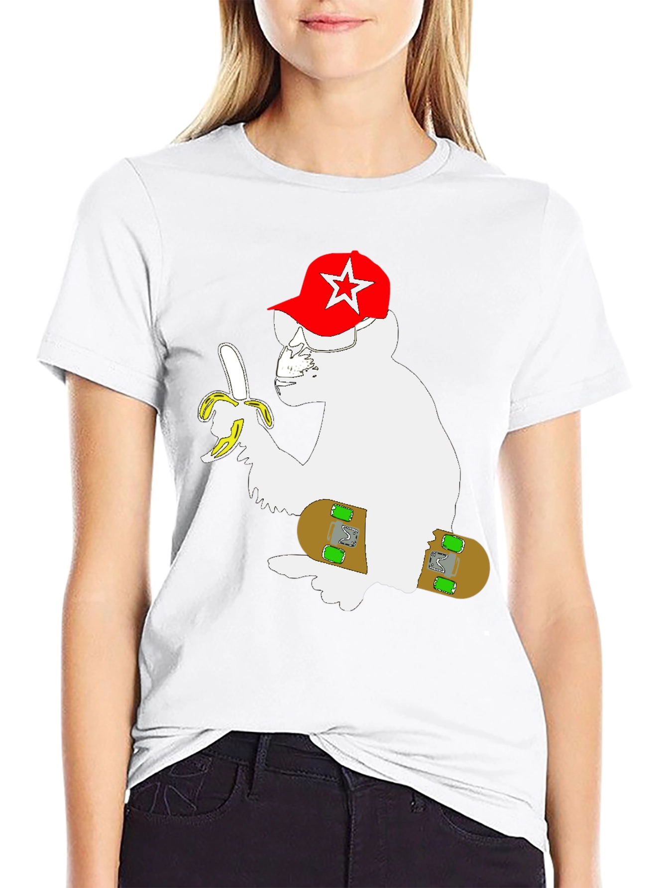 Monkey Skateboard T-Shirt