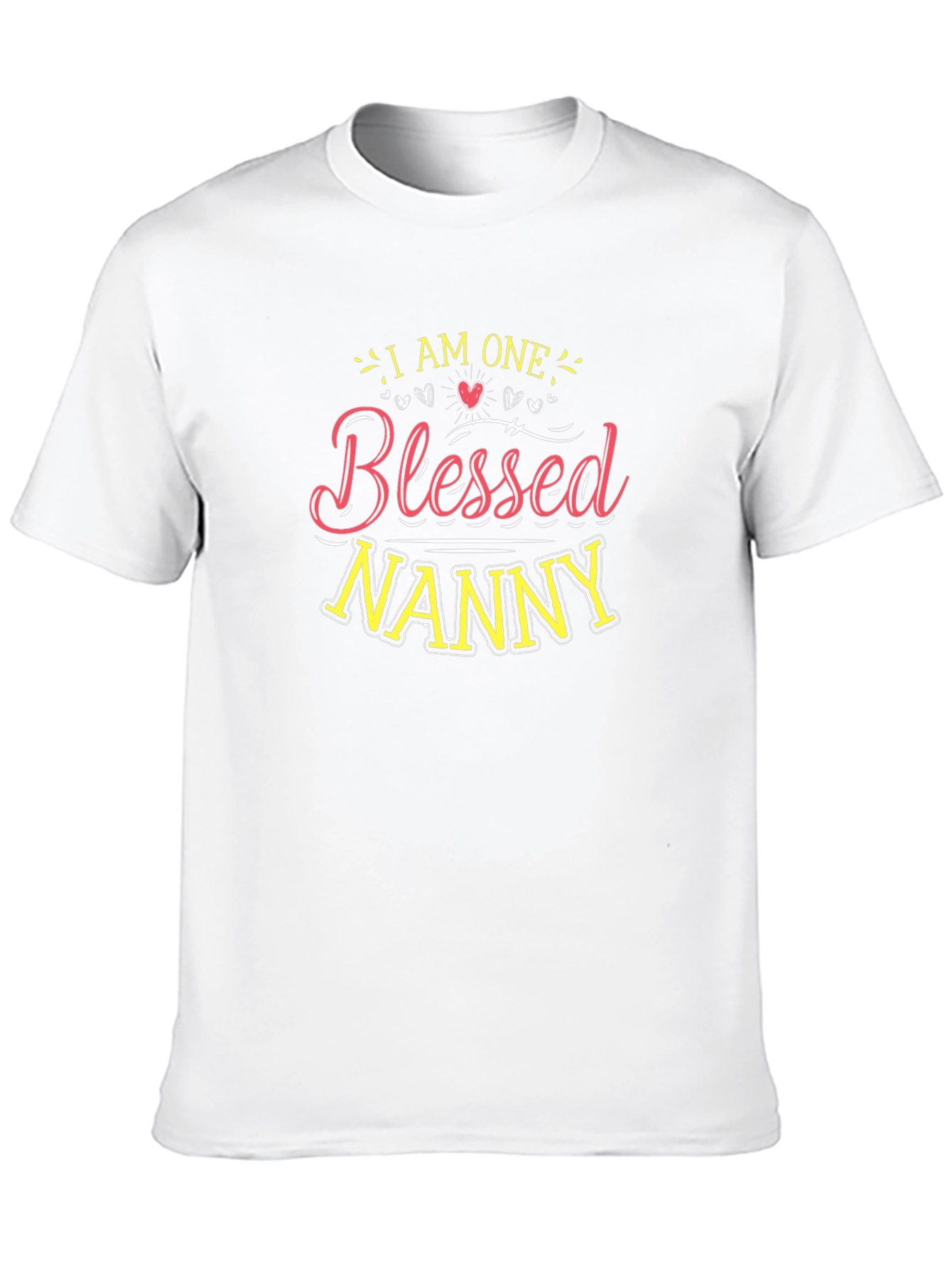 Blessed Nanny Graphic Tee - Black Cotton T-Shirt