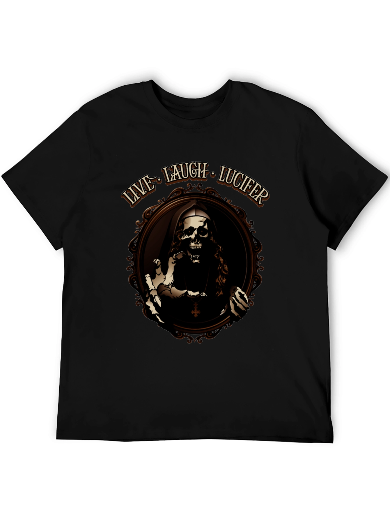 Live Laugh Lucifer Black T-Shirt