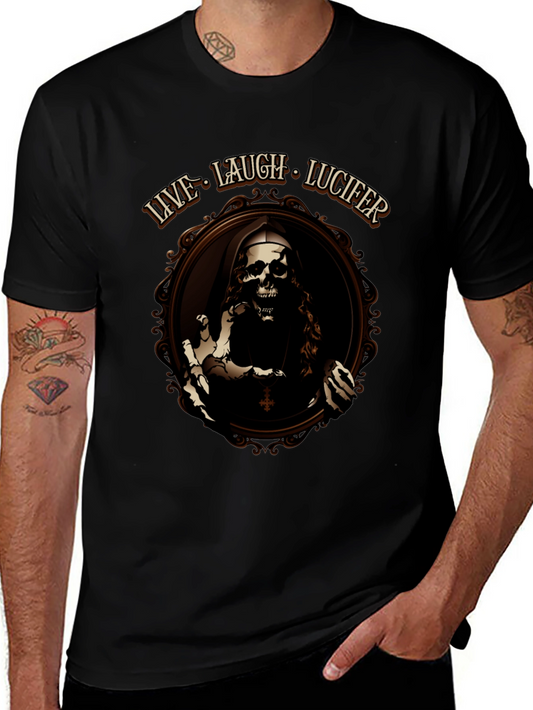 Live Laugh Lucifer Black T-Shirt