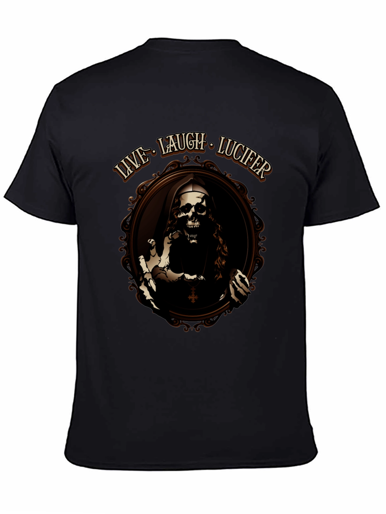 Live Laugh Lucifer Black T-Shirt