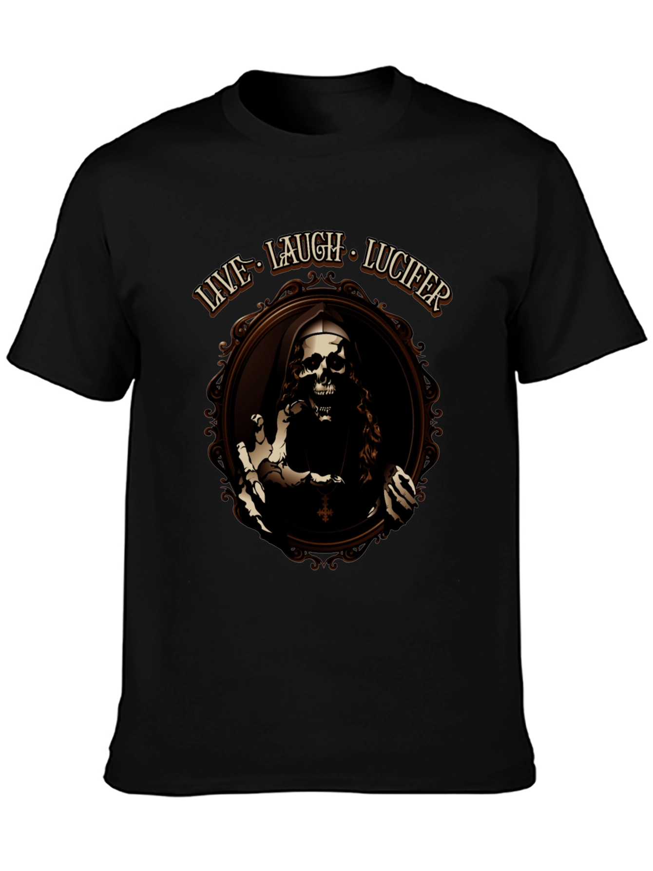 Live Laugh Lucifer Black T-Shirt