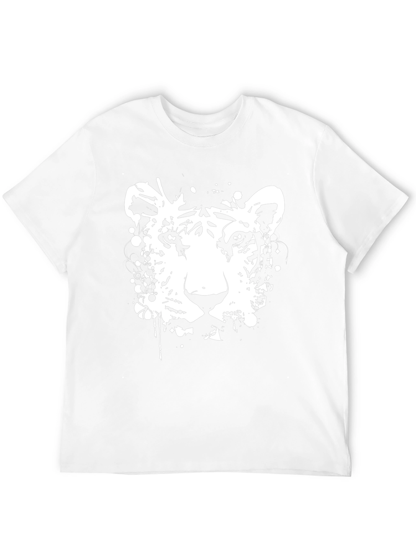 Tiger Graphic Print Black T-Shirt