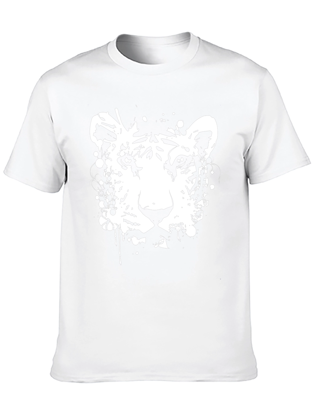 Tiger Graphic Print Black T-Shirt