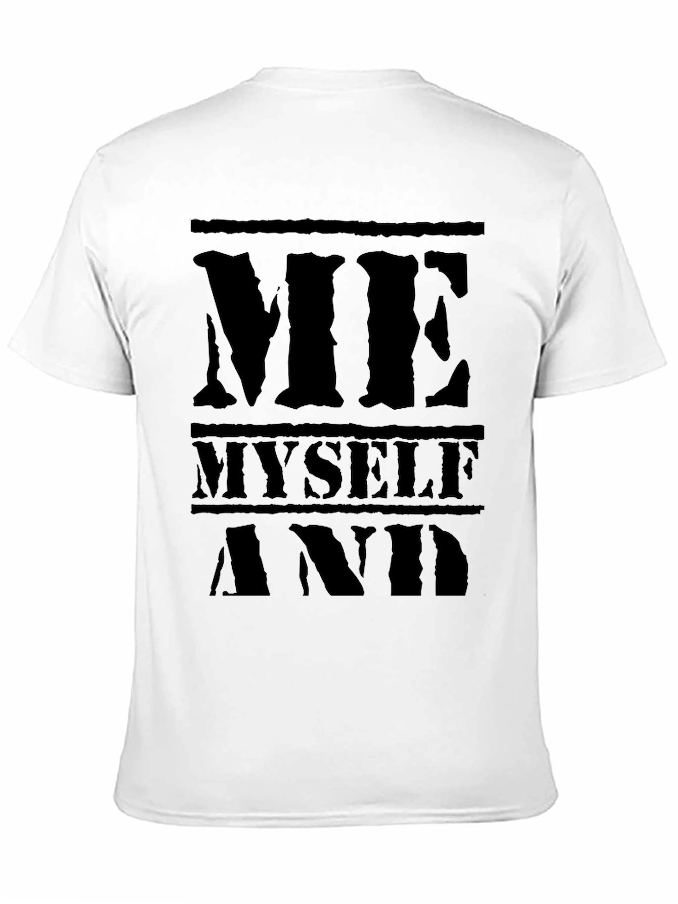 Me Myself and I Black Graphic T-Shirt