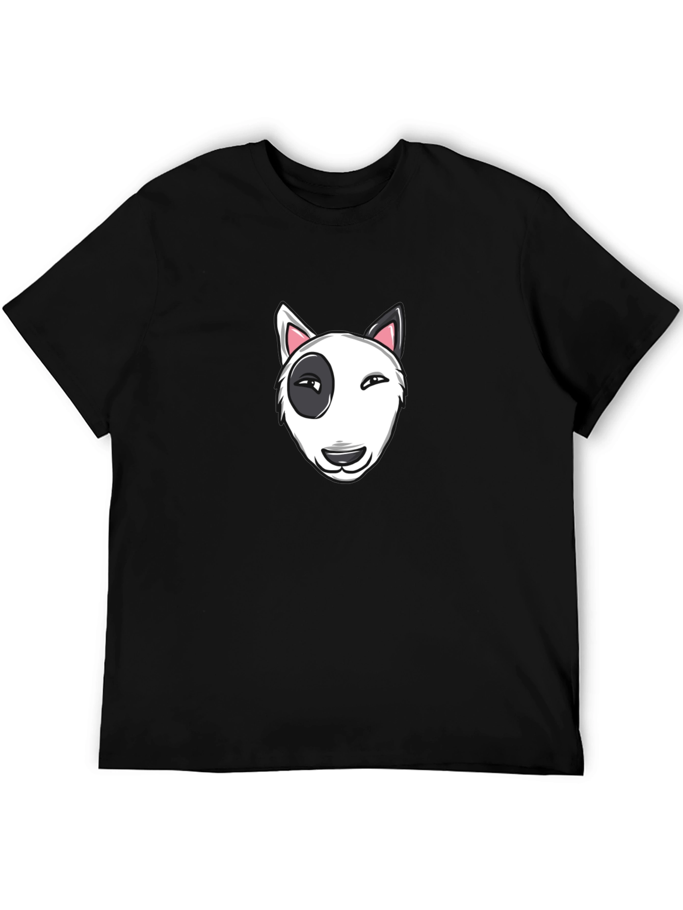 Cool Bull Terrier Graphic Black T-Shirt