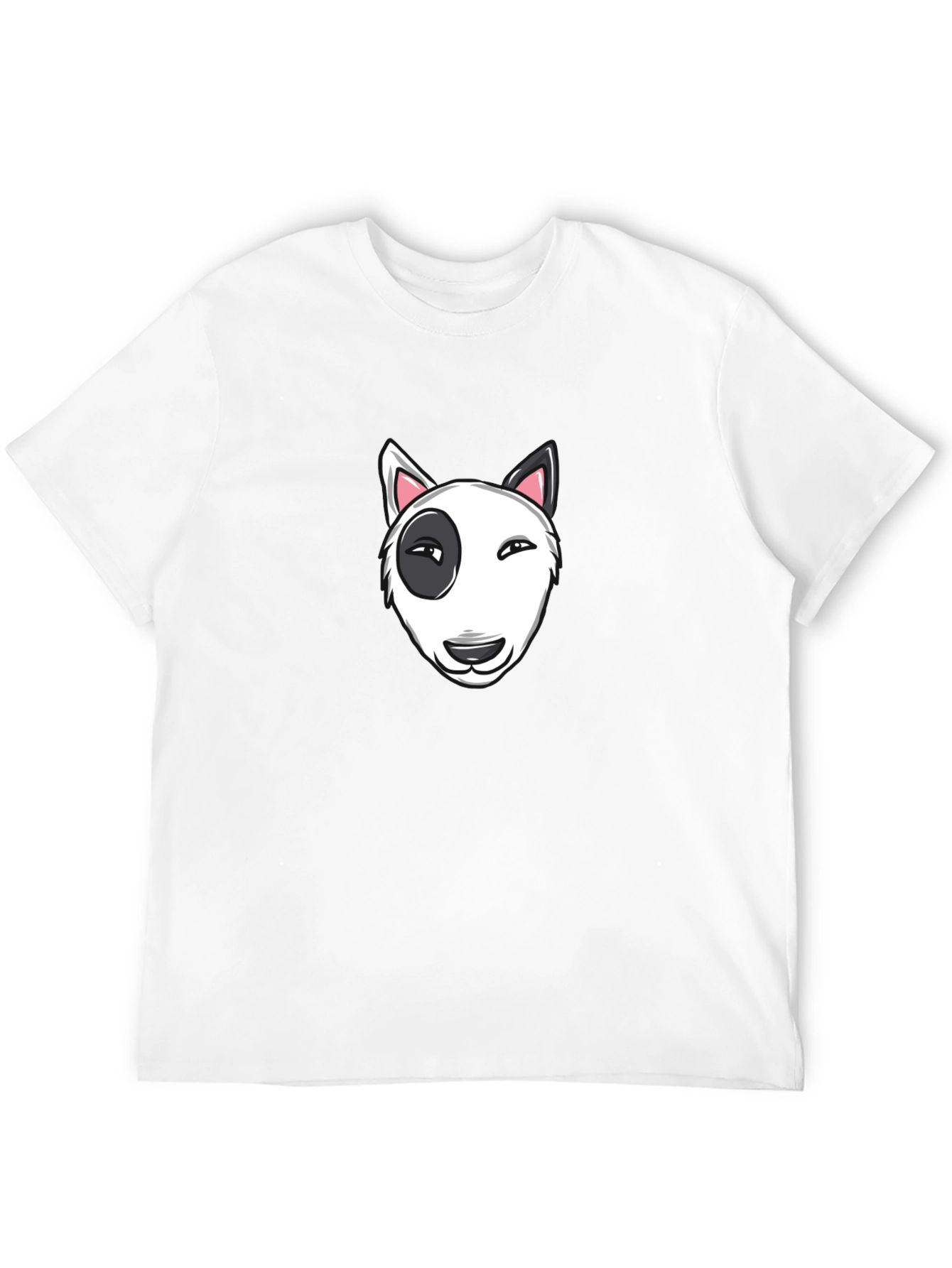 Cool Bull Terrier Graphic Black T-Shirt