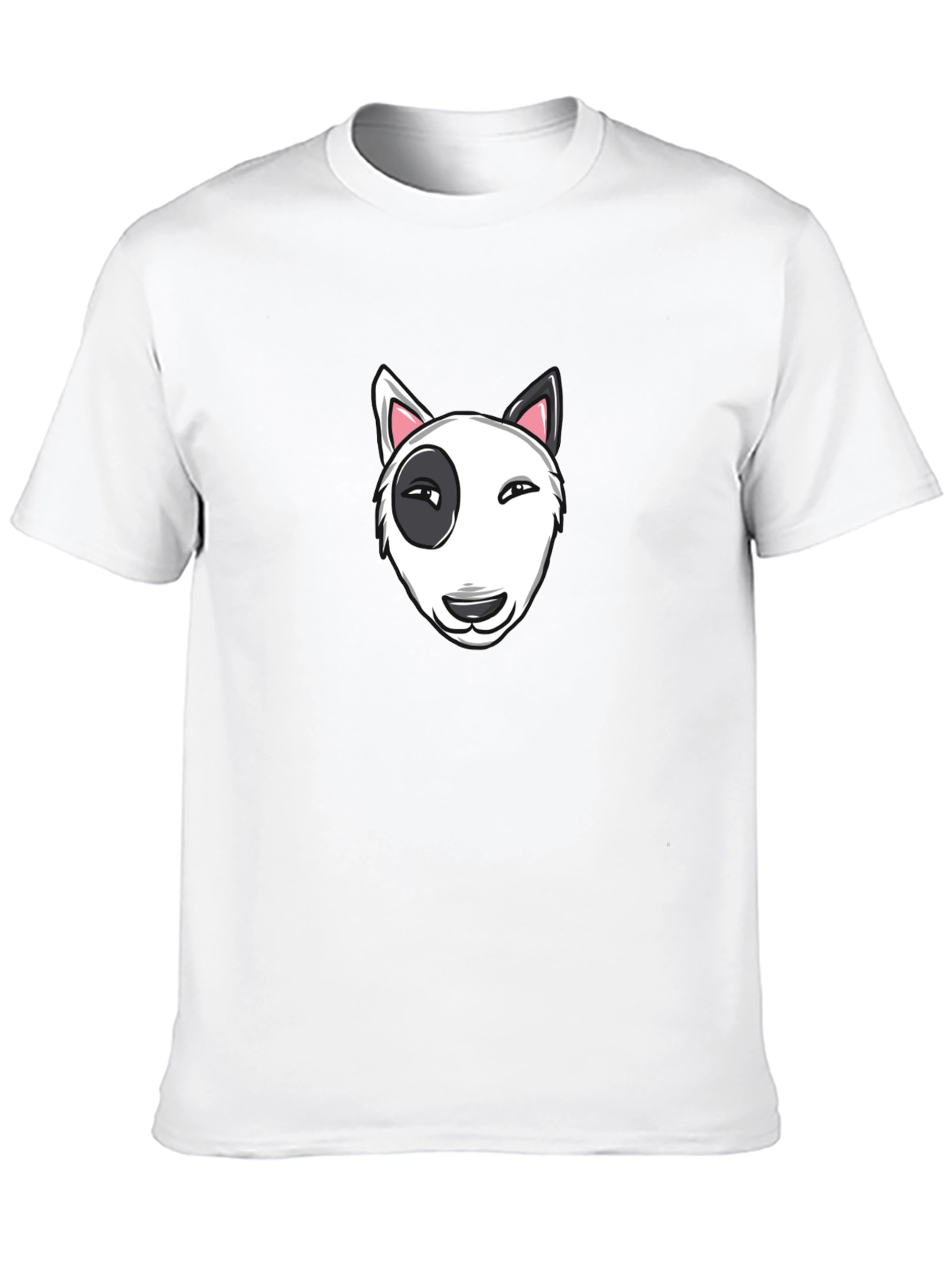 Cool Bull Terrier Graphic Black T-Shirt
